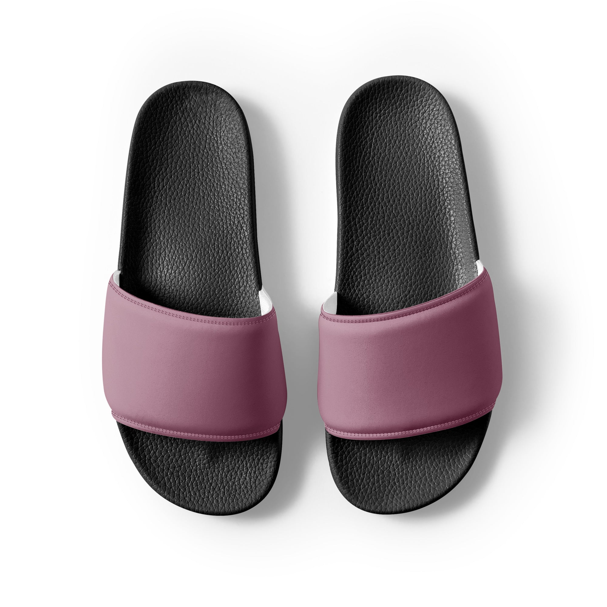 English Lavender Color Men's Slides by Visual Verse - Image 2