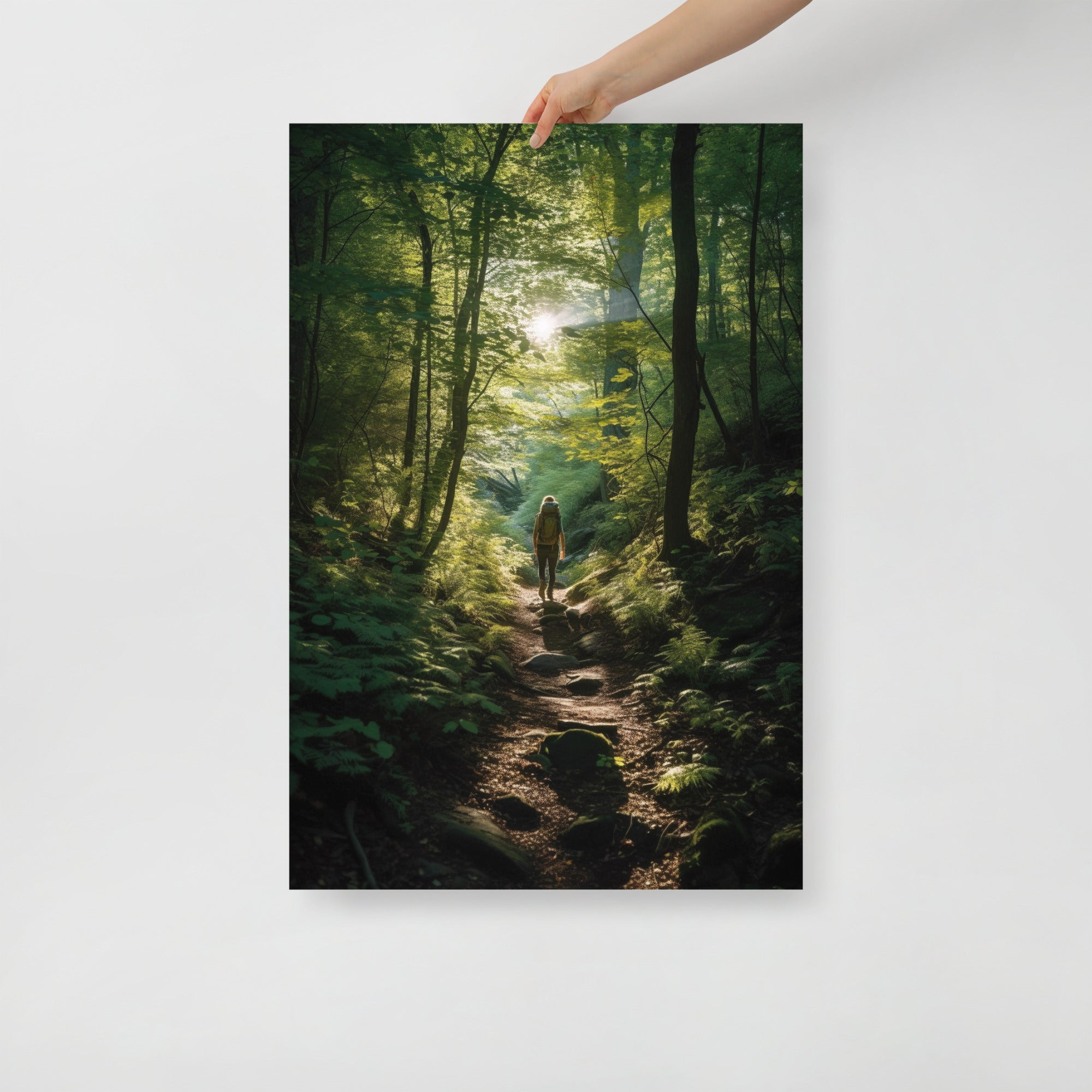 Exploring the Wilderness Art Poster by Visual Verse - Image 1