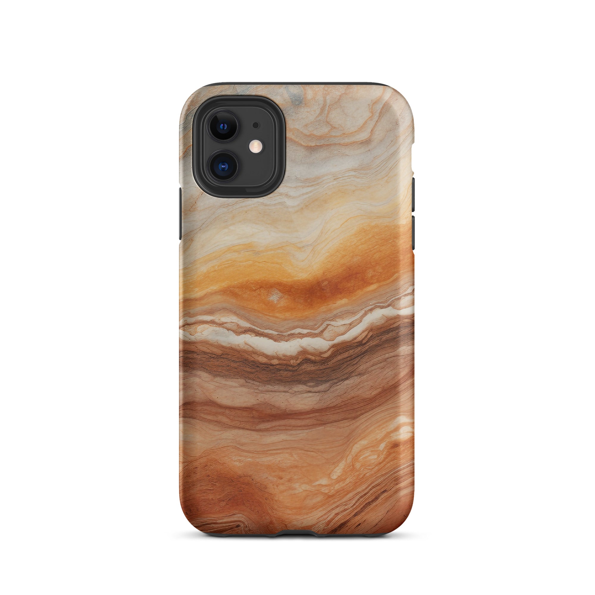 Fantasy Brown Granite iPhone Case by Visual Verse - Image 1