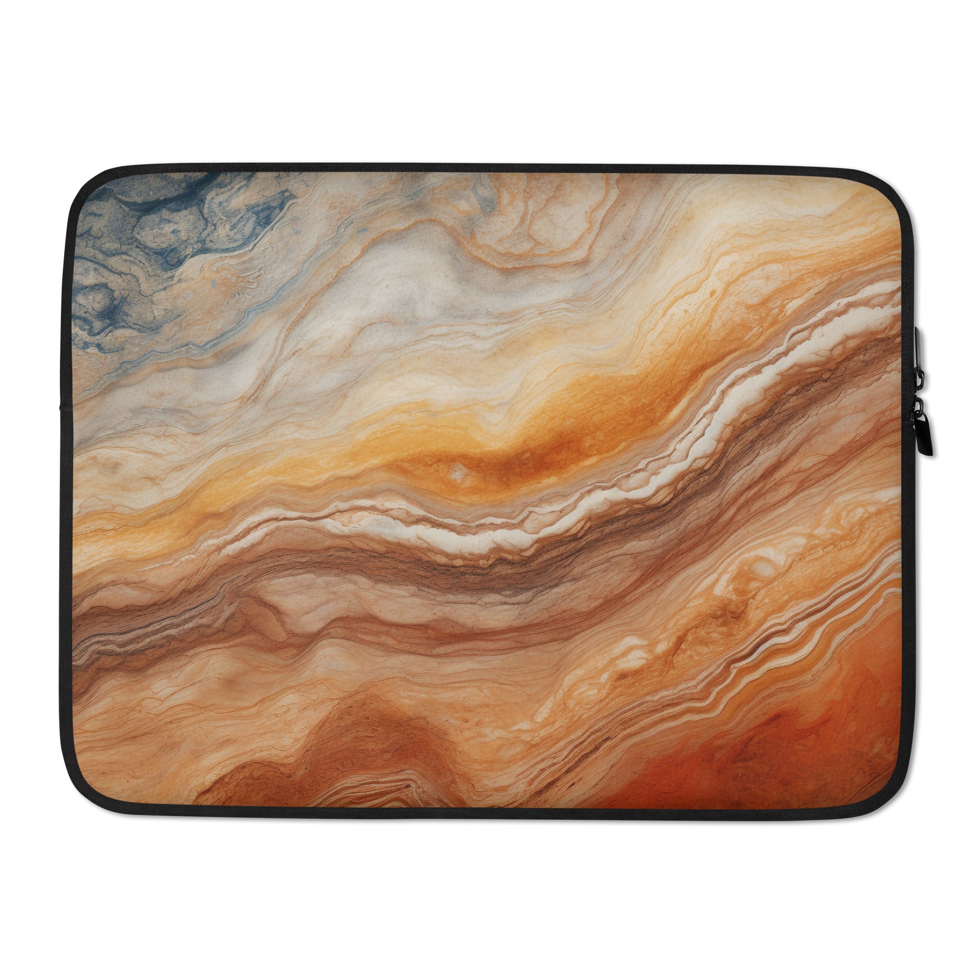 Fantasy Brown Granite Laptop Sleeve by Visual Verse - Image 1