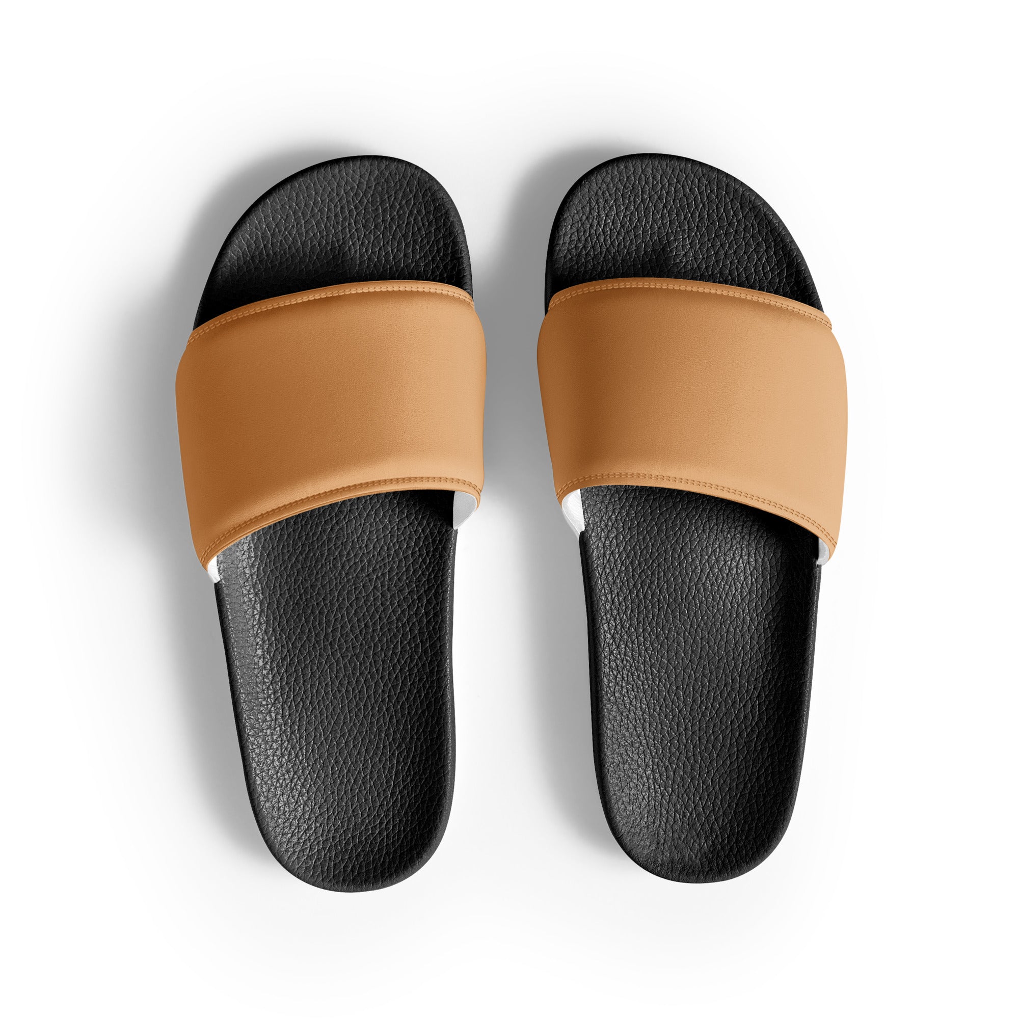 Fawn Color Men's Slides by Visual Verse - Image 1