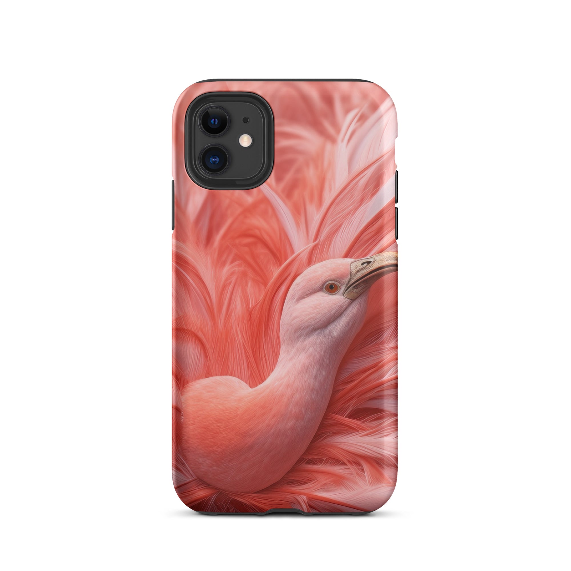 Flamingo Feather iPhone Case by Visual Verse - Image 1