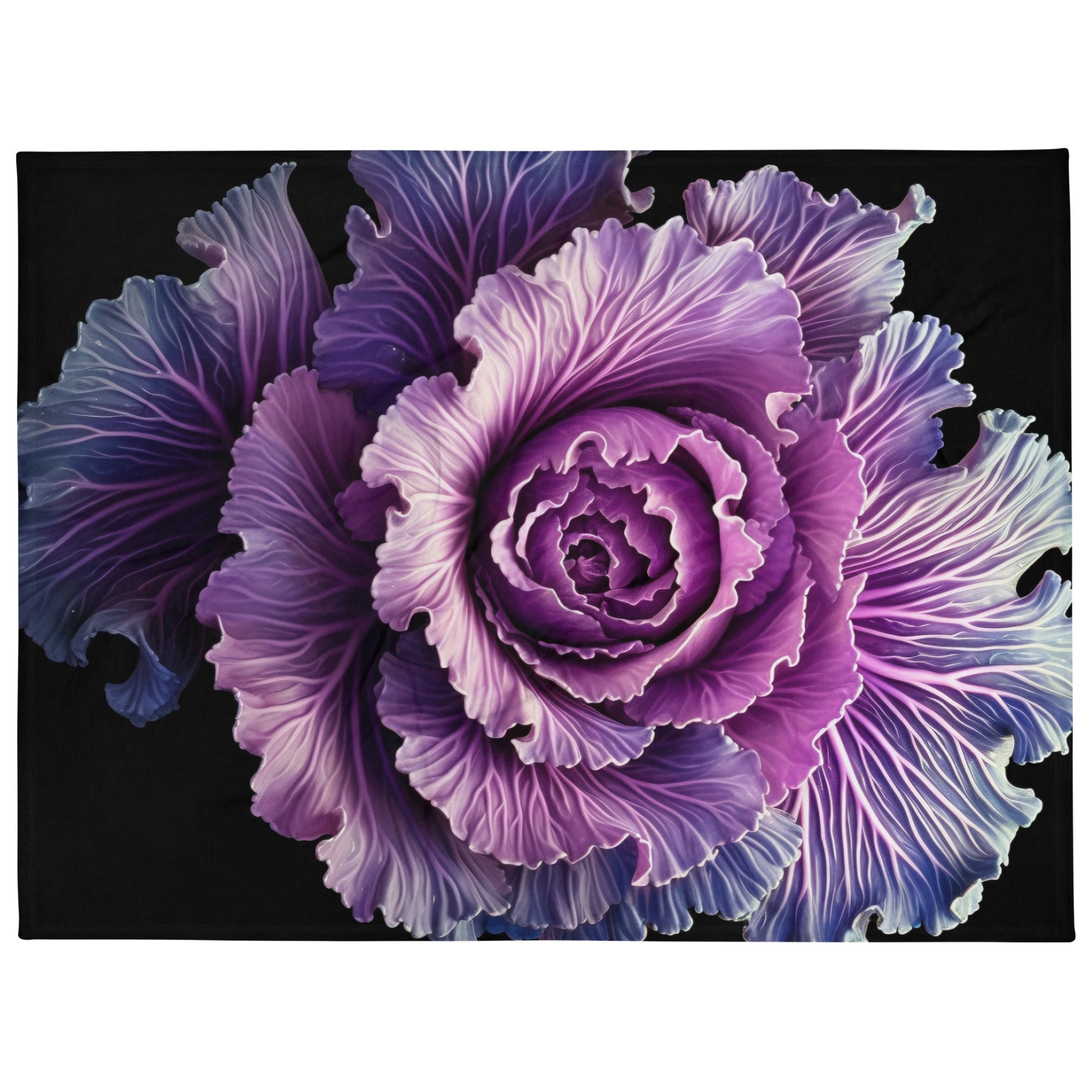 Flowering Kale Flower Blanket by Visual Verse - Image 1