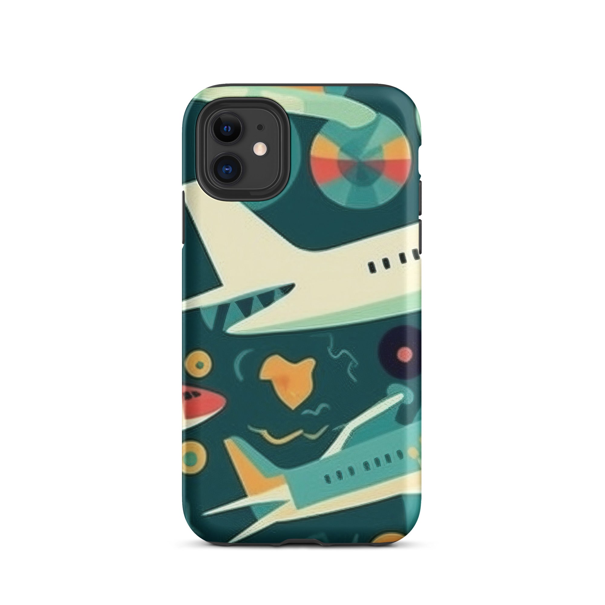 Fly High With Airplanes Print iPhone Case by Visual Verse - Image 2