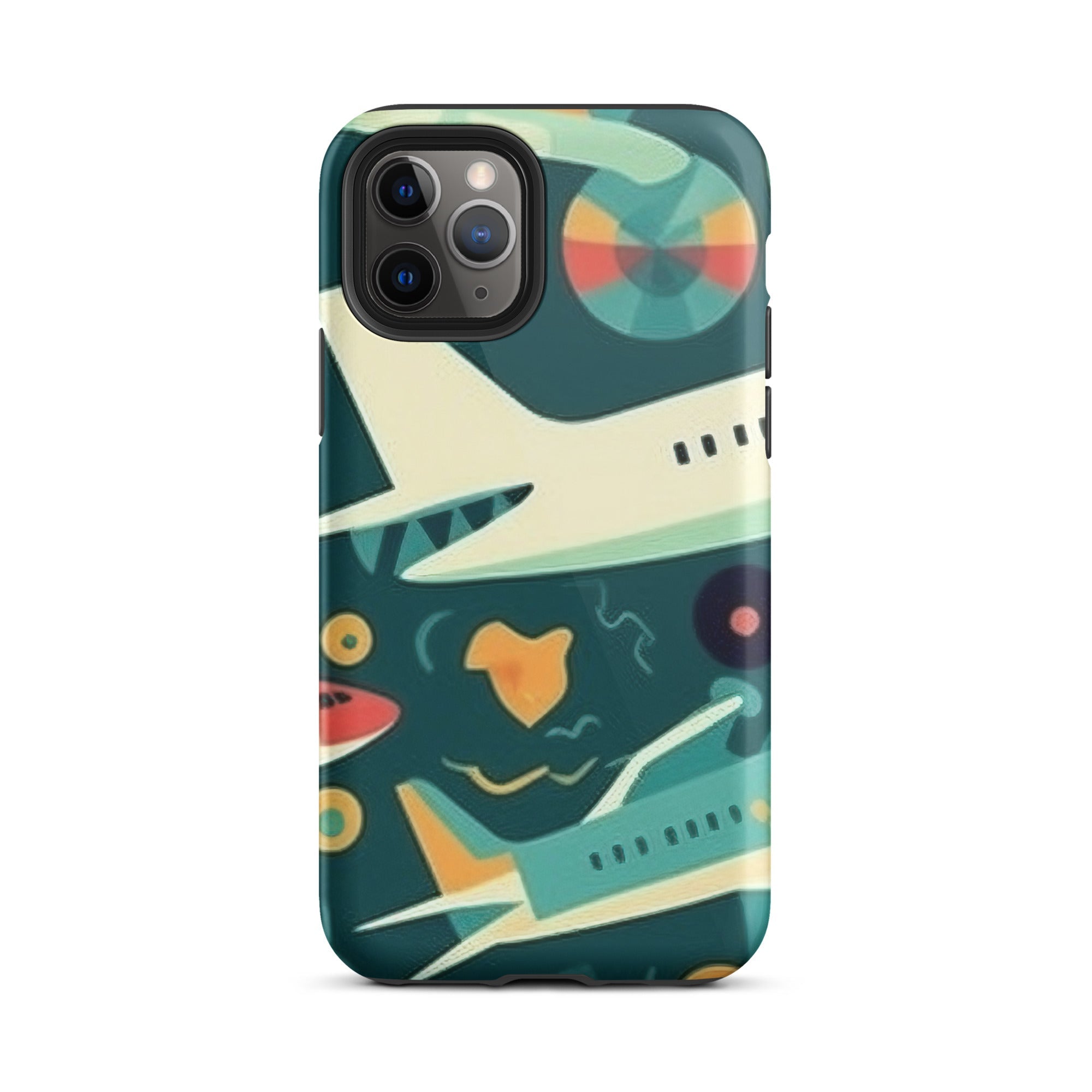 Fly High With Airplanes Print iPhone Case by Visual Verse - Image 3