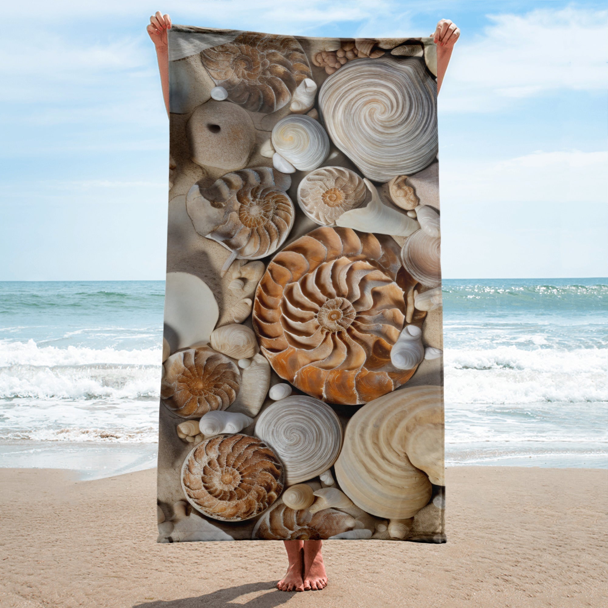 Fossil Rock Beach Towel by Visual Verse - Image 1