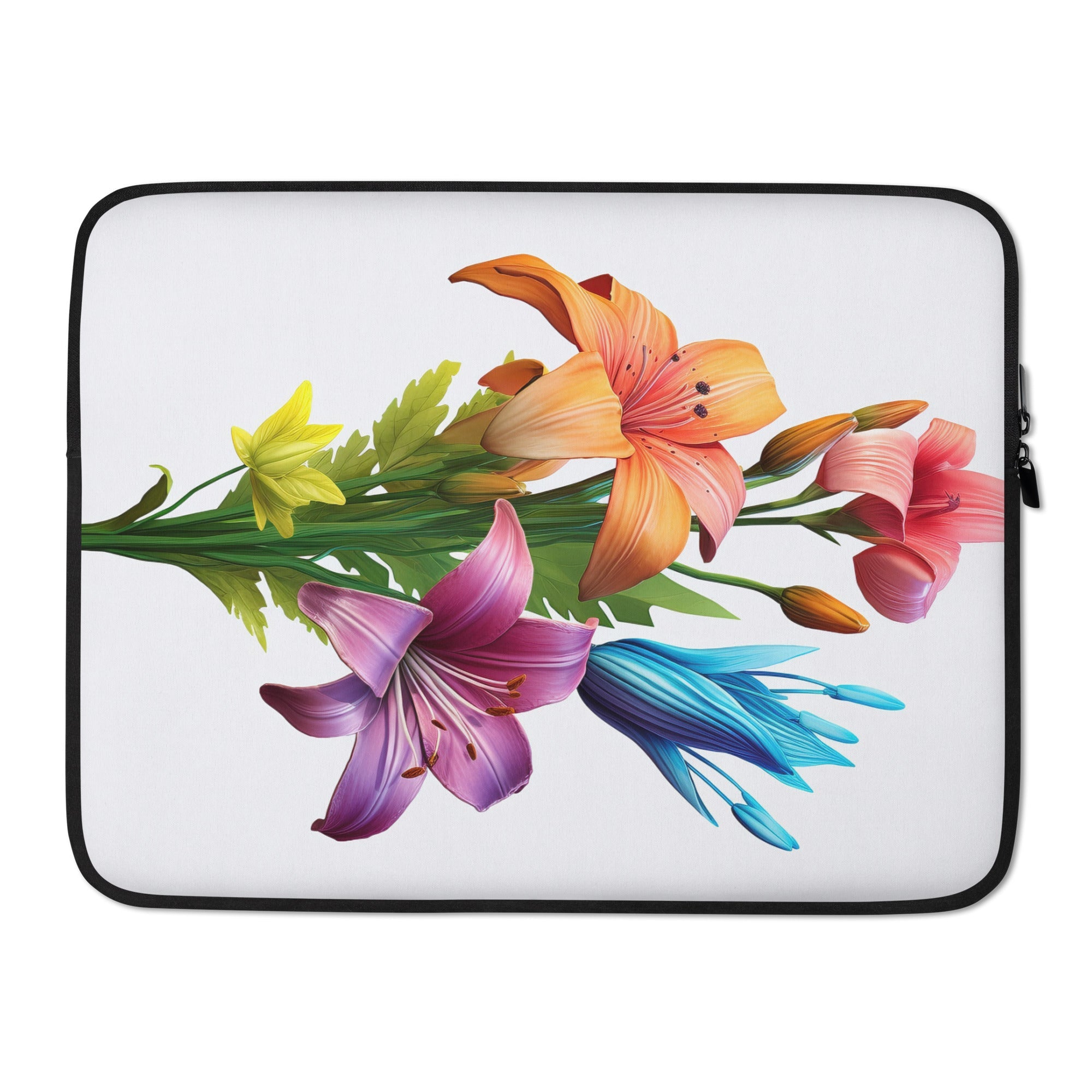 Four Oclock Flower Laptop Sleeve by Visual Verse - Image 1