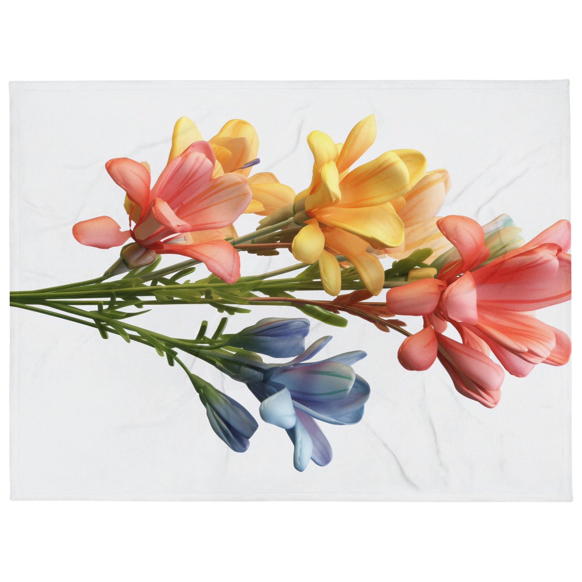 Freesia Flower Blanket by Visual Verse - Image 1