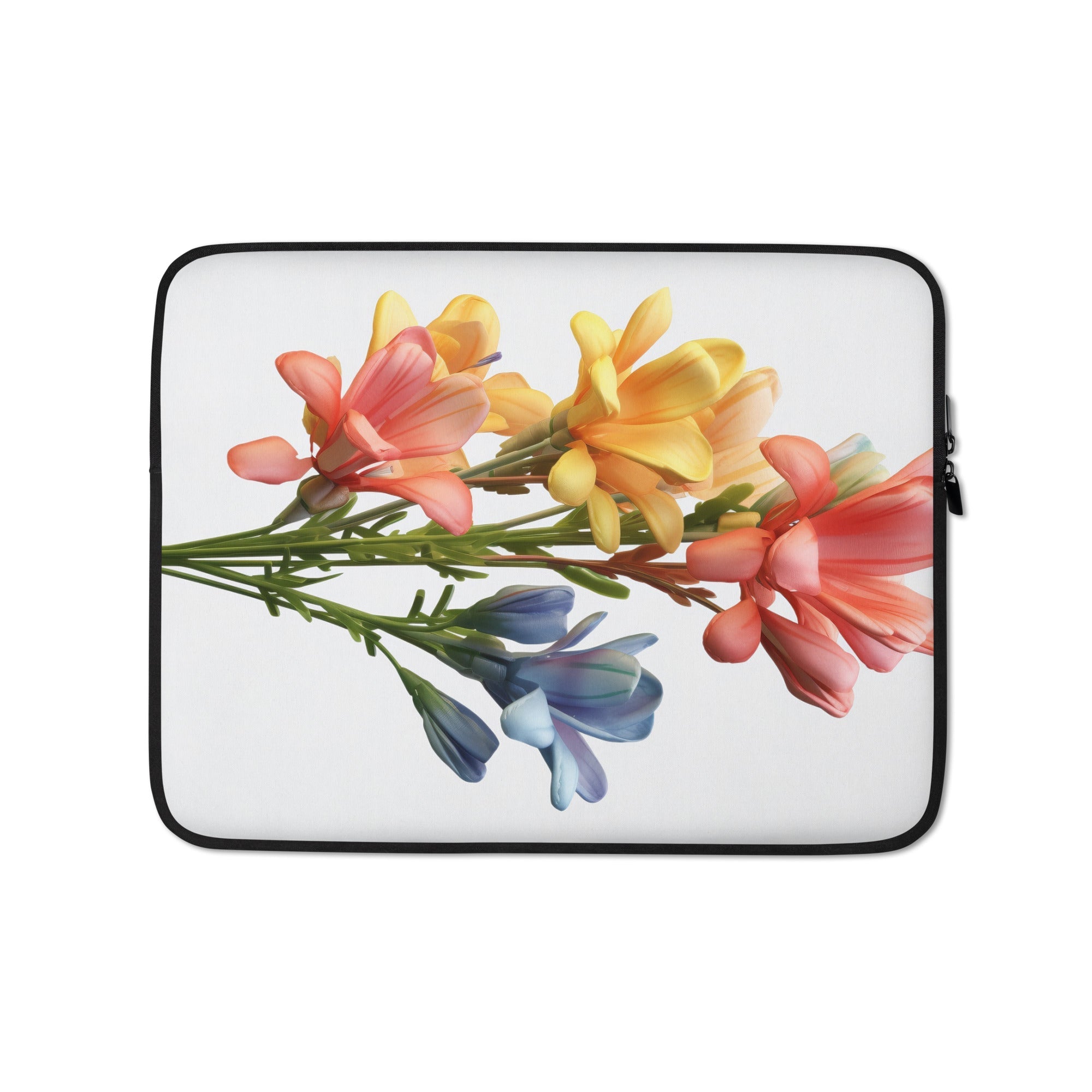 Freesia Flower Laptop Sleeve by Visual Verse - Image 2