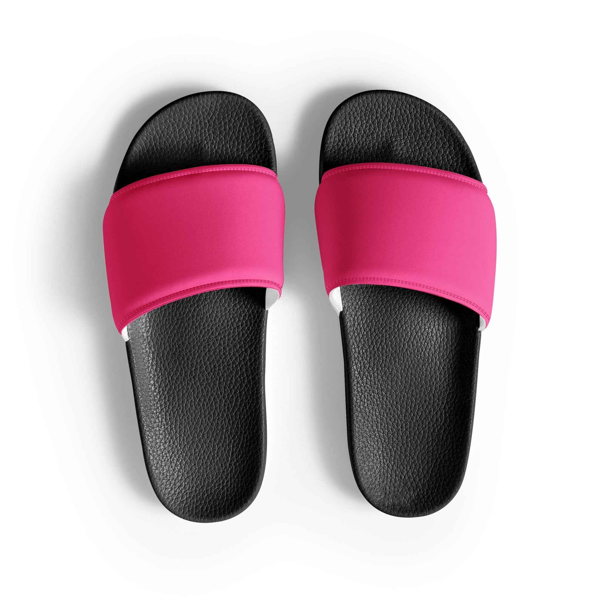 French Fuchsia Color Women's Slides by Visual Verse - Image 1