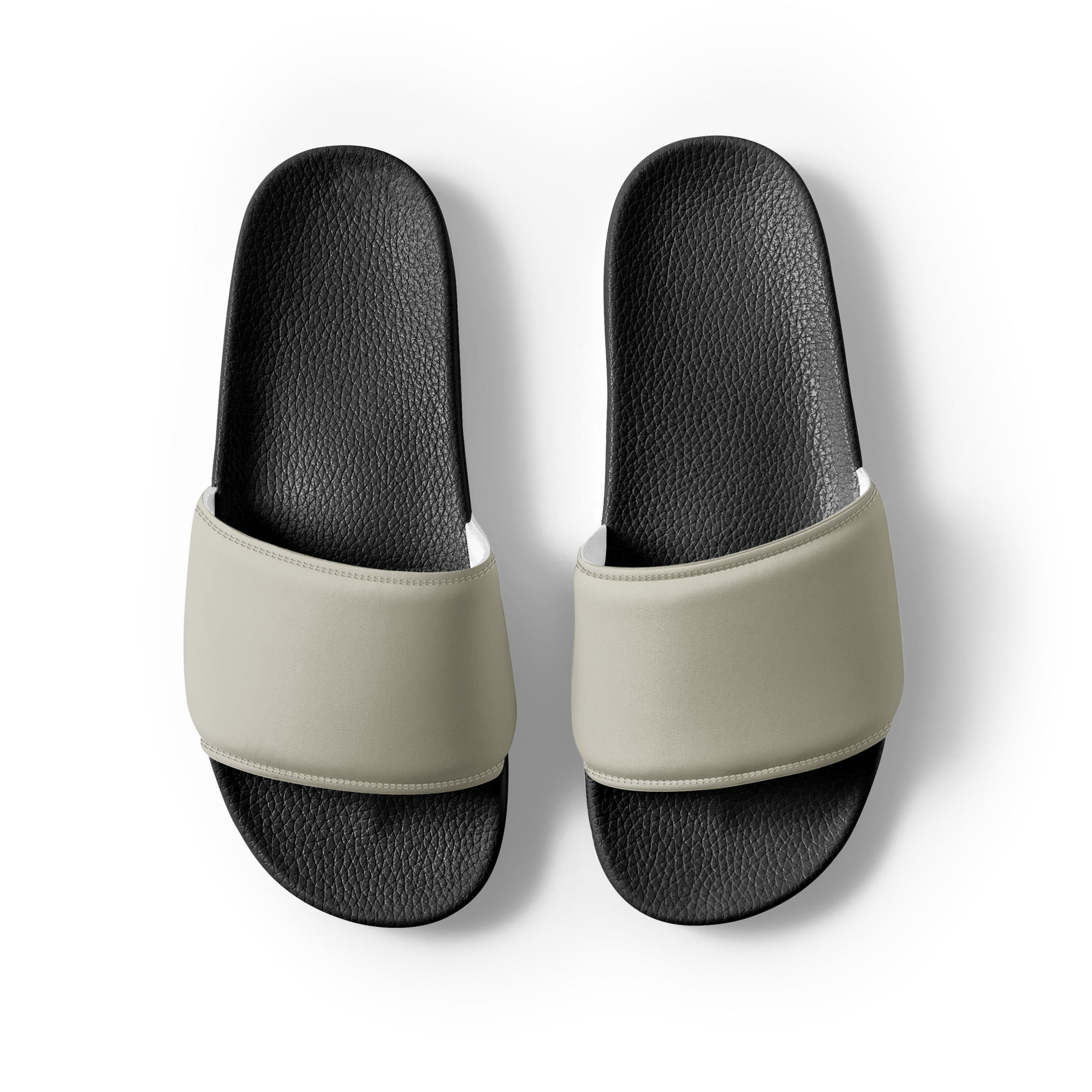 Froth Green Color Men's Slides by Visual Verse - Image 2