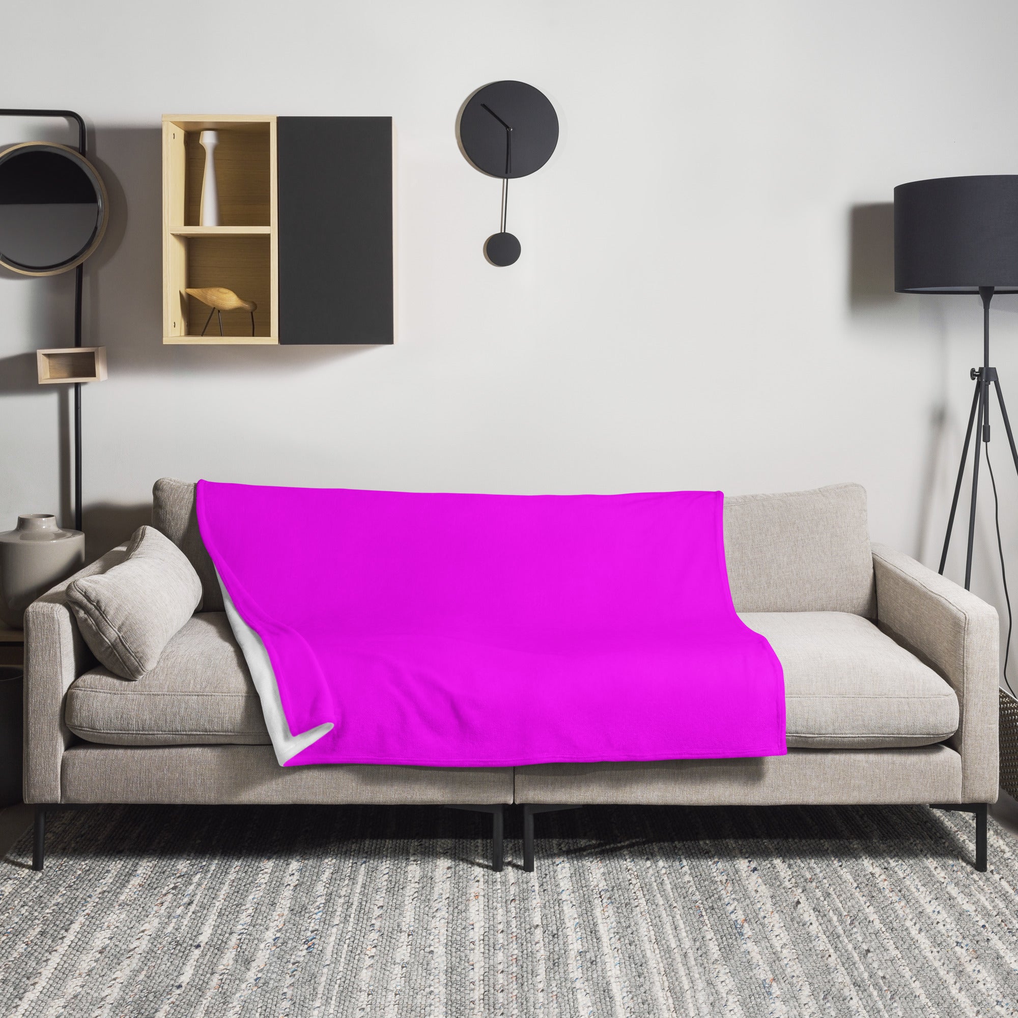 Fuchsia Color Blanket by Visual Verse - Image 1