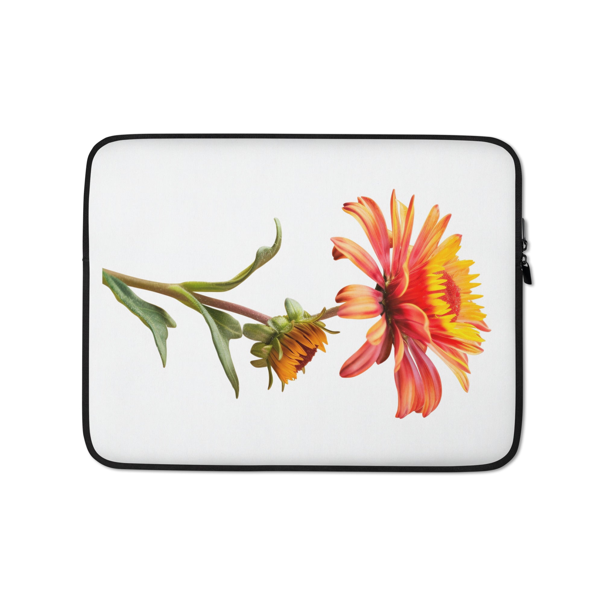 Gaillardia Flower Laptop Sleeve by Visual Verse - Image 2