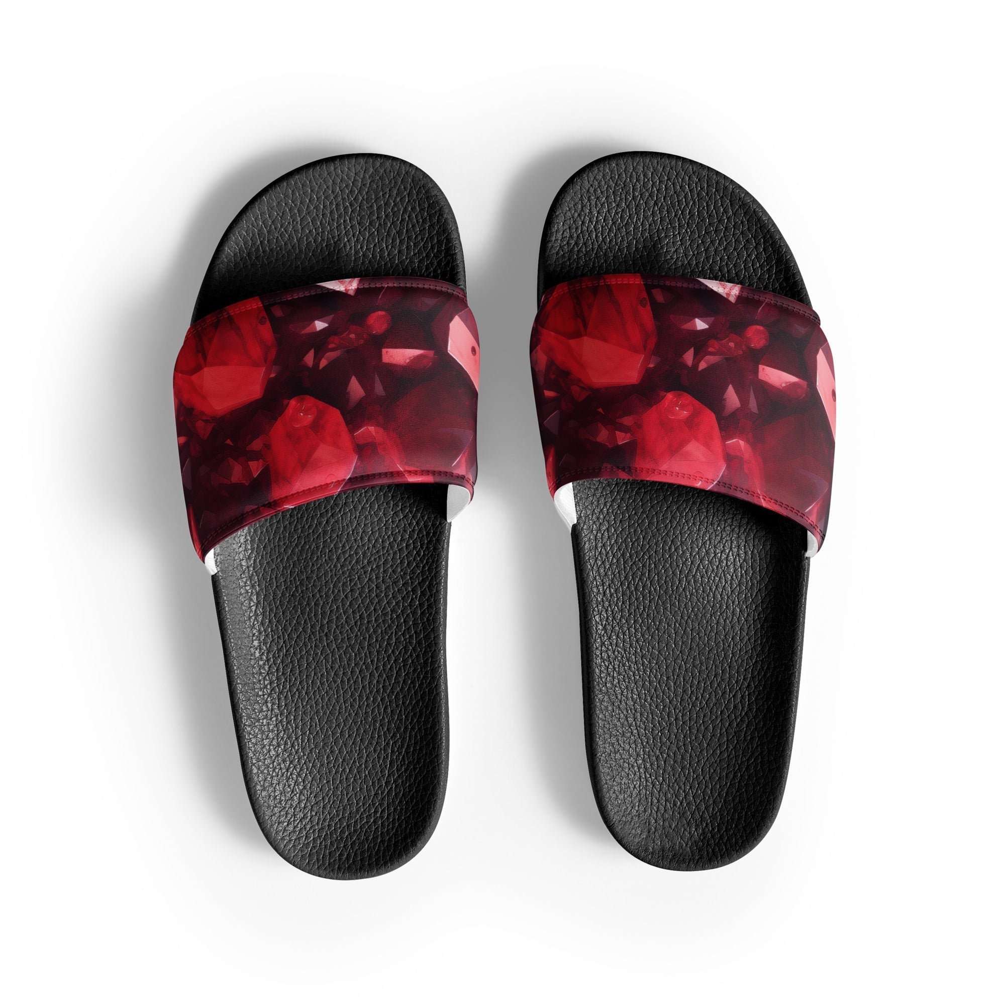 Garnet Rock Men's Slides by Visual Verse - Image 1