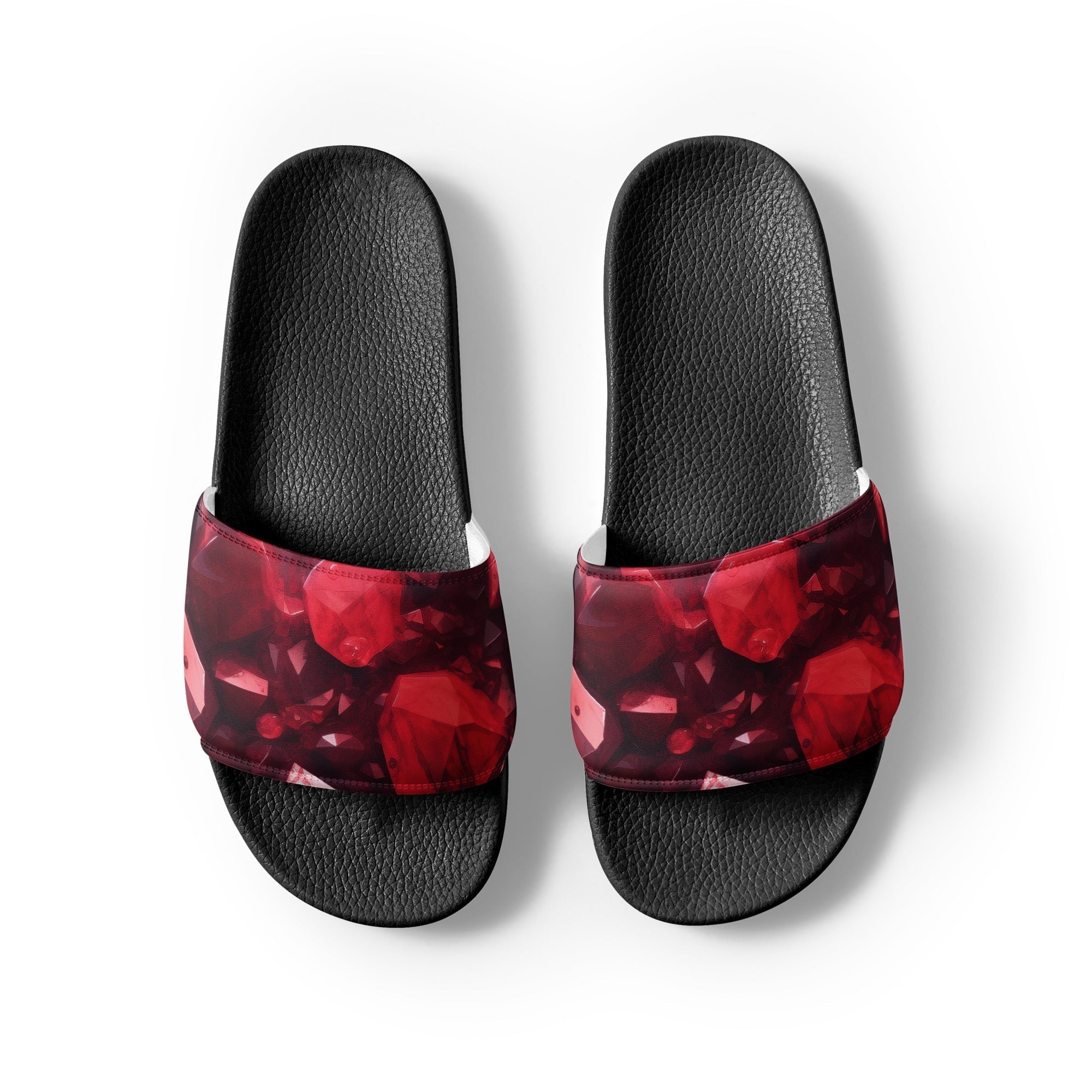 Garnet Rock Men's Slides by Visual Verse - Image 2