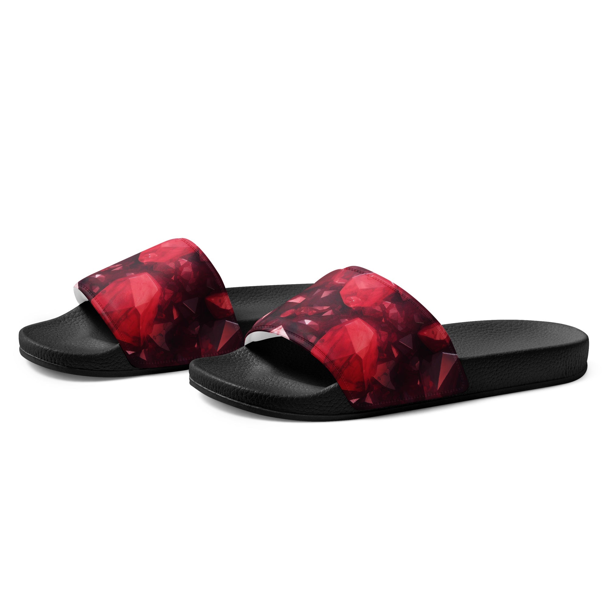 Garnet Rock Men's Slides by Visual Verse - Image 3