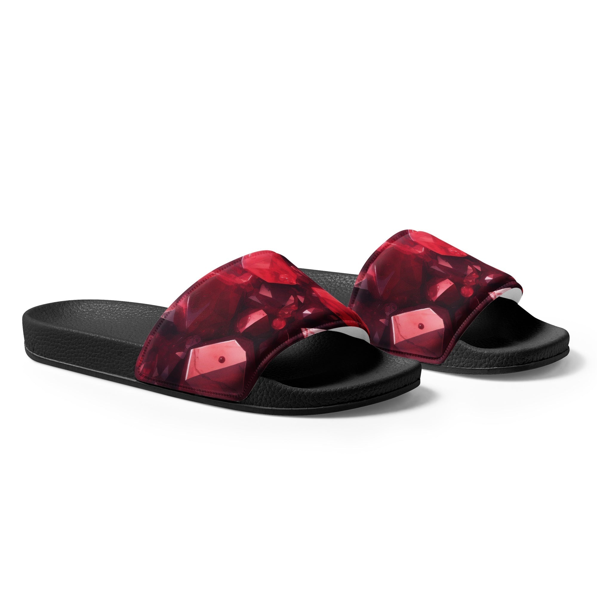 Garnet Rock Men's Slides by Visual Verse - Image 4