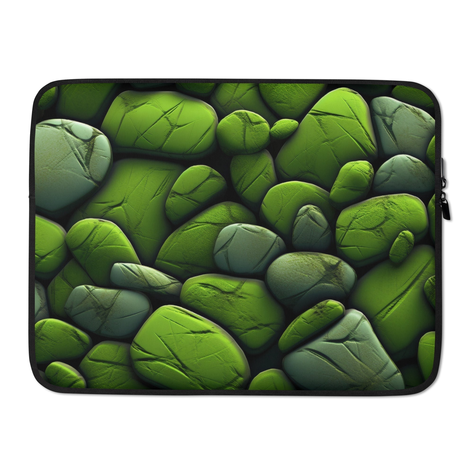 Gaspeite Rock Laptop Sleeve by Visual Verse - Image 1