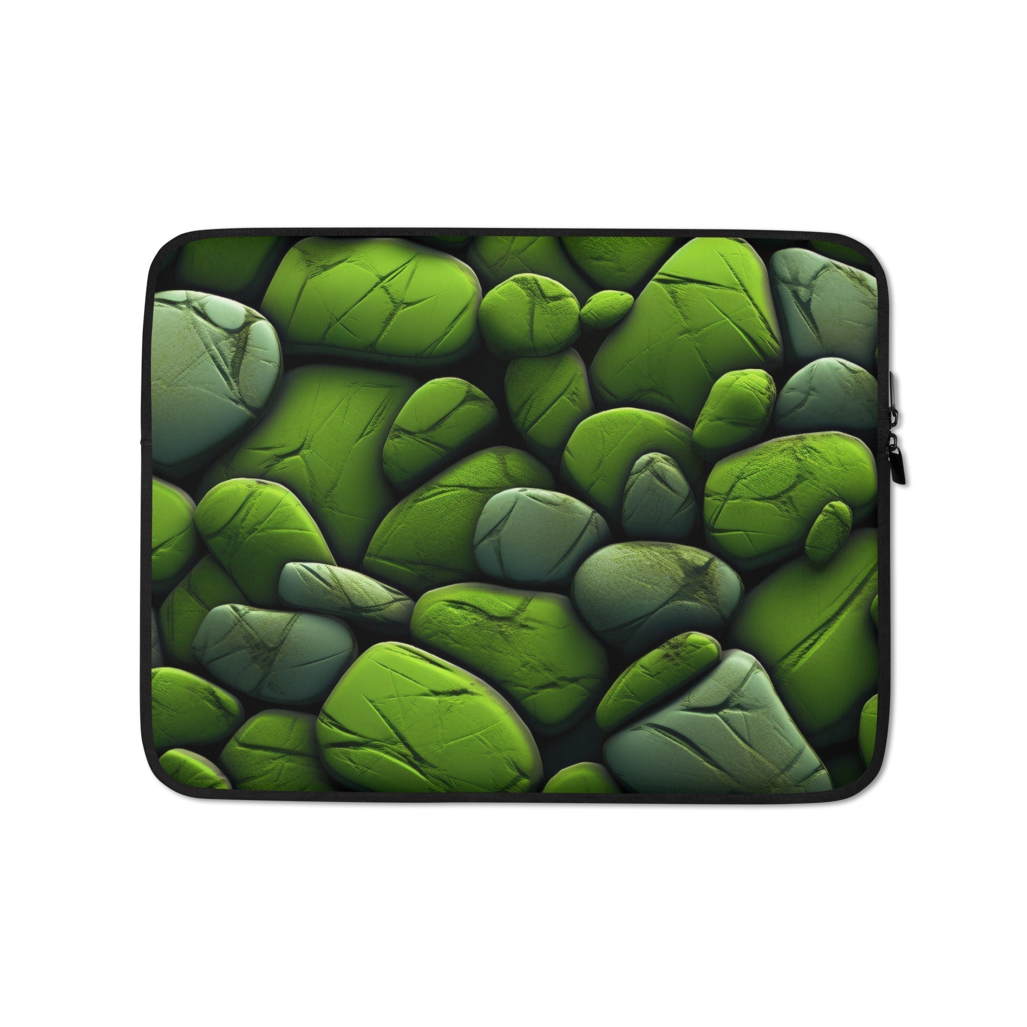 Gaspeite Rock Laptop Sleeve by Visual Verse - Image 2