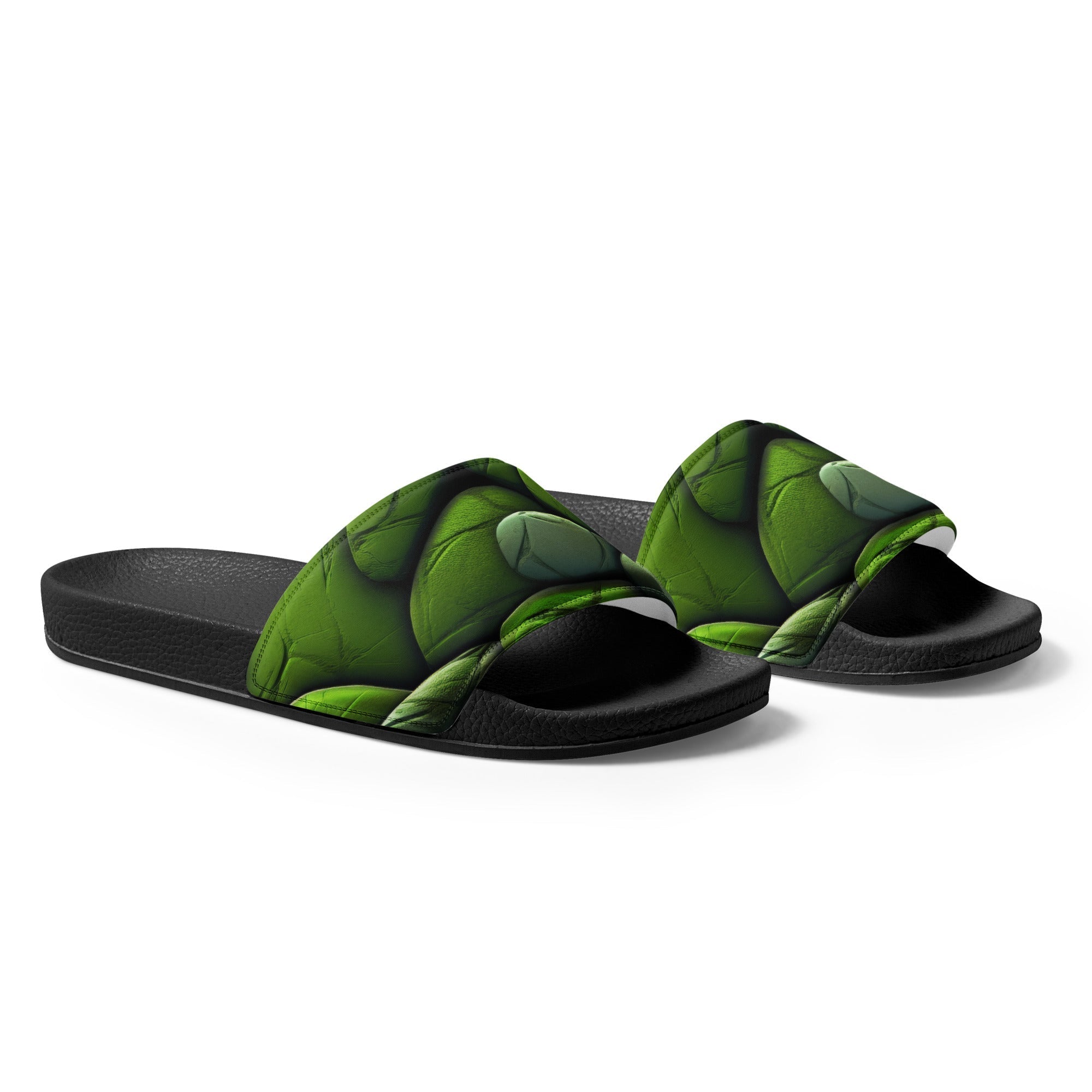 Gaspeite Rock Men's Slides by Visual Verse - Image 4