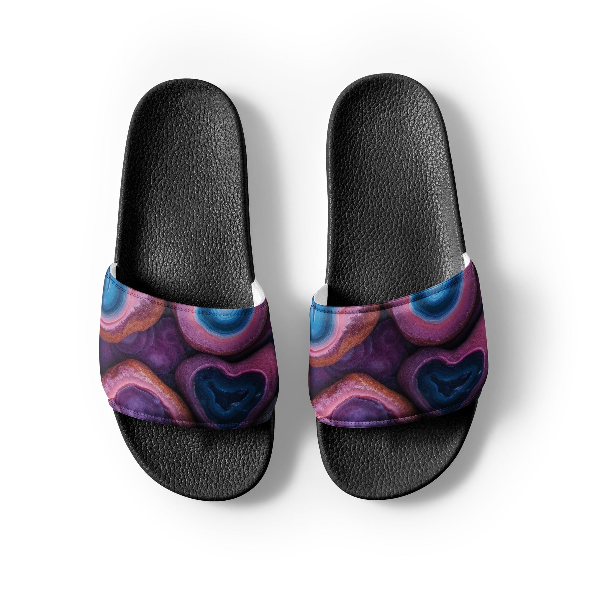 Geode Rock Men's Slides by Visual Verse - Image 2