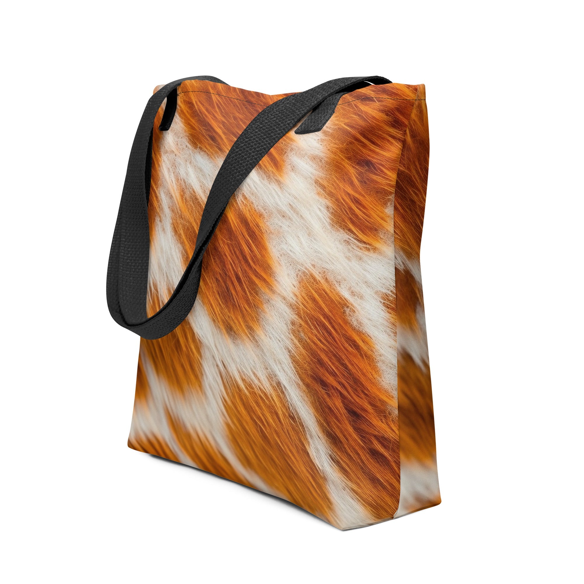 Giraffe Fur Tote Bag by Visual Verse - Image 1