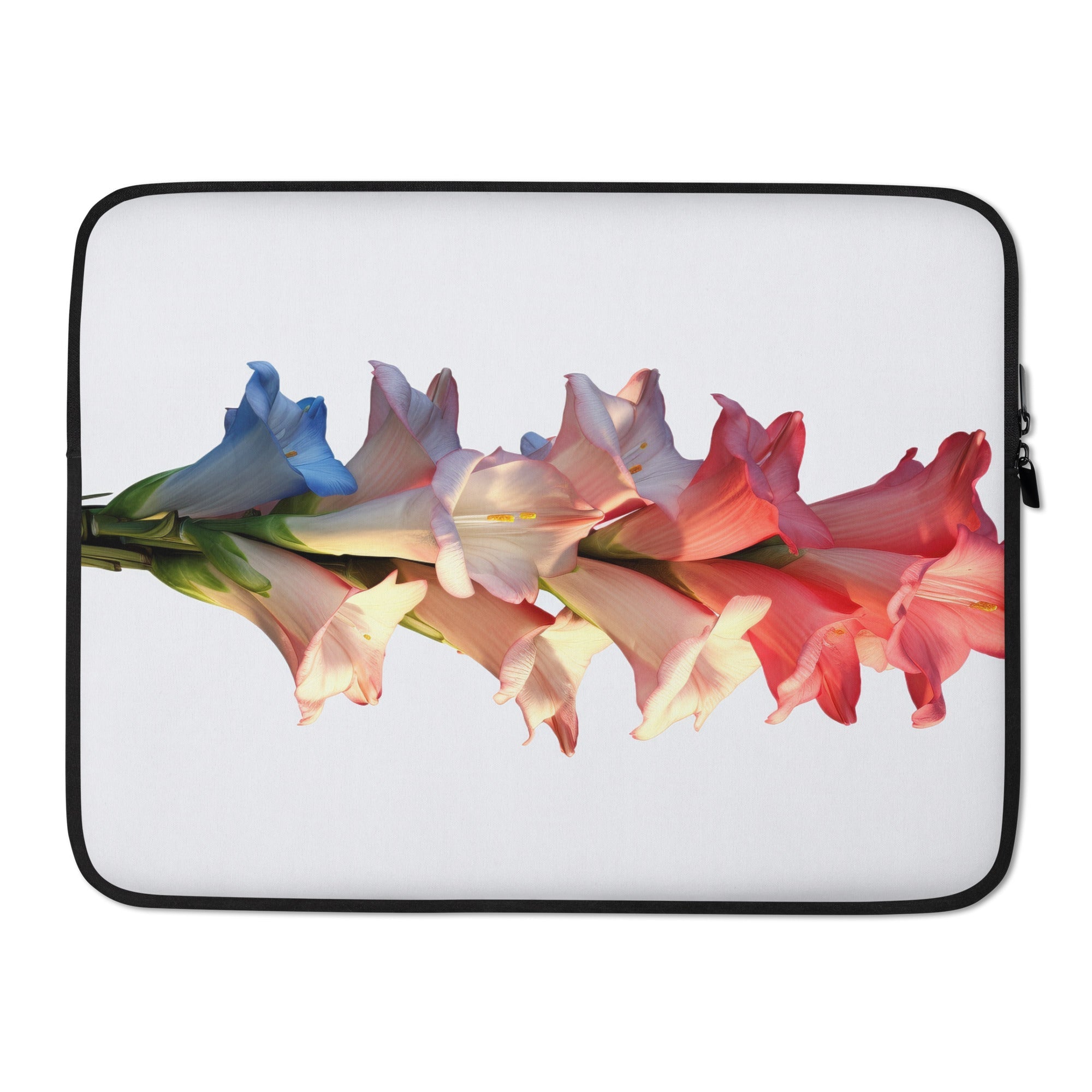 Gladiolus Flower Laptop Sleeve by Visual Verse - Image 1