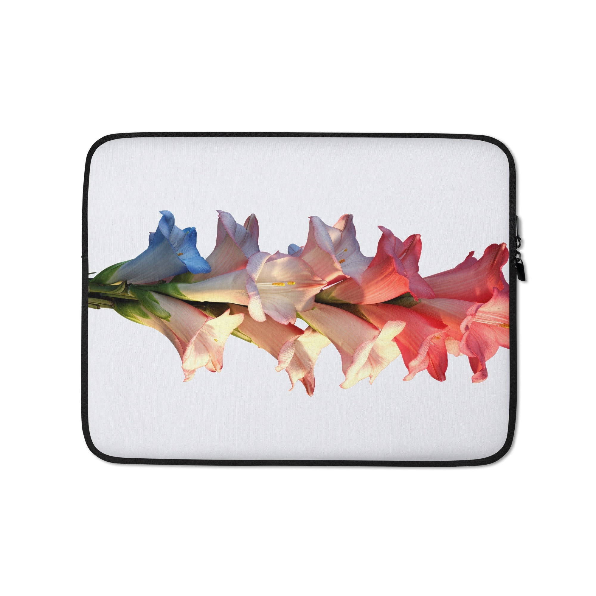 Gladiolus Flower Laptop Sleeve by Visual Verse - Image 2