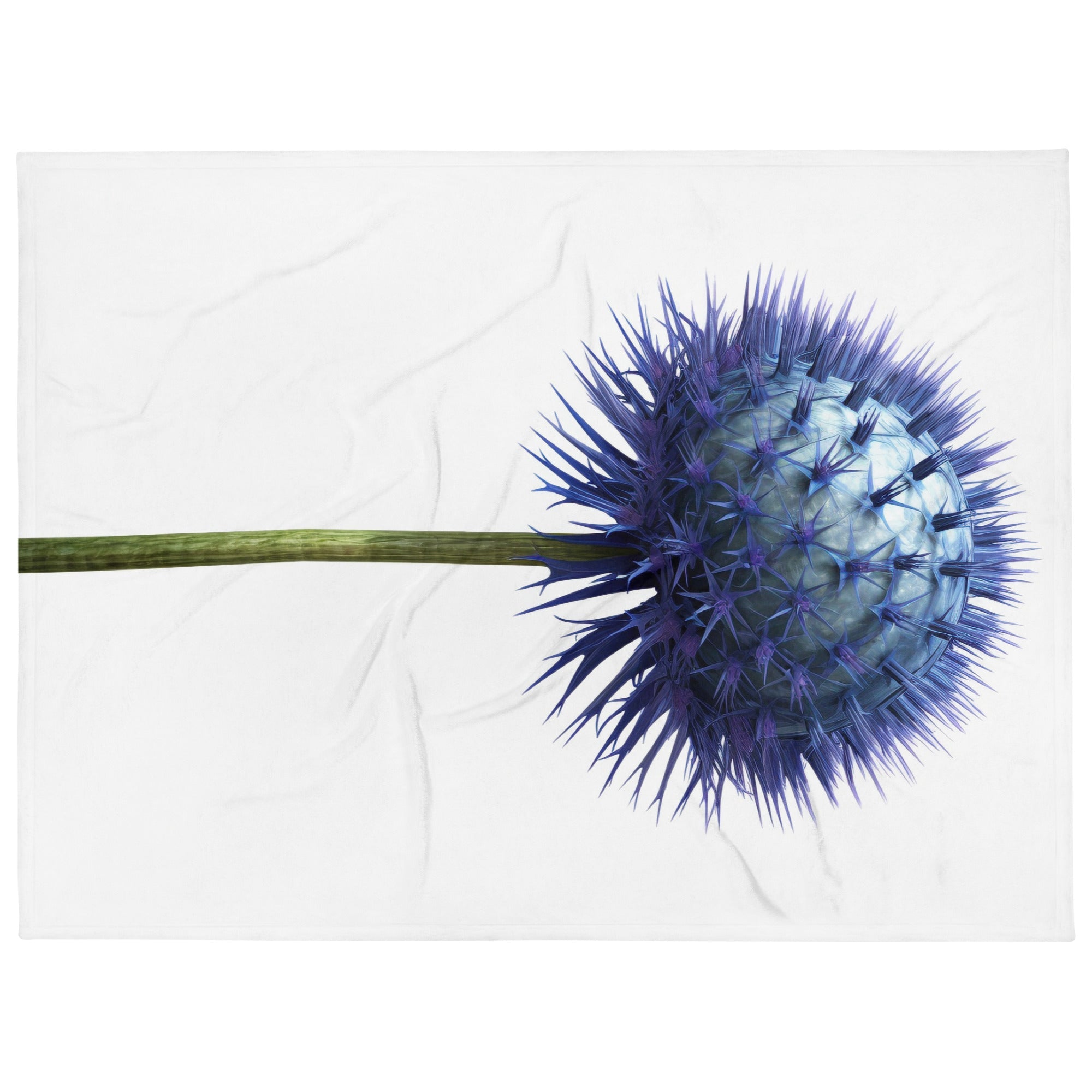 Globe Thistle Flower Blanket by Visual Verse - Image 1