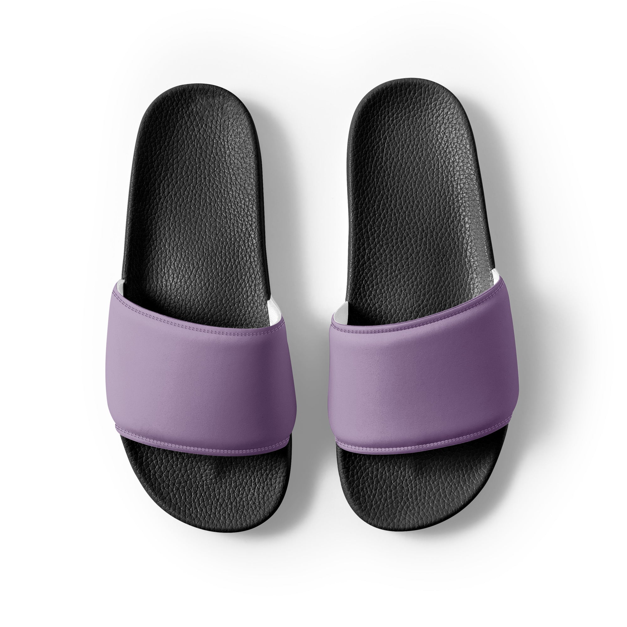 Glossy Grape Color Men's Slides by Visual Verse - Image 2