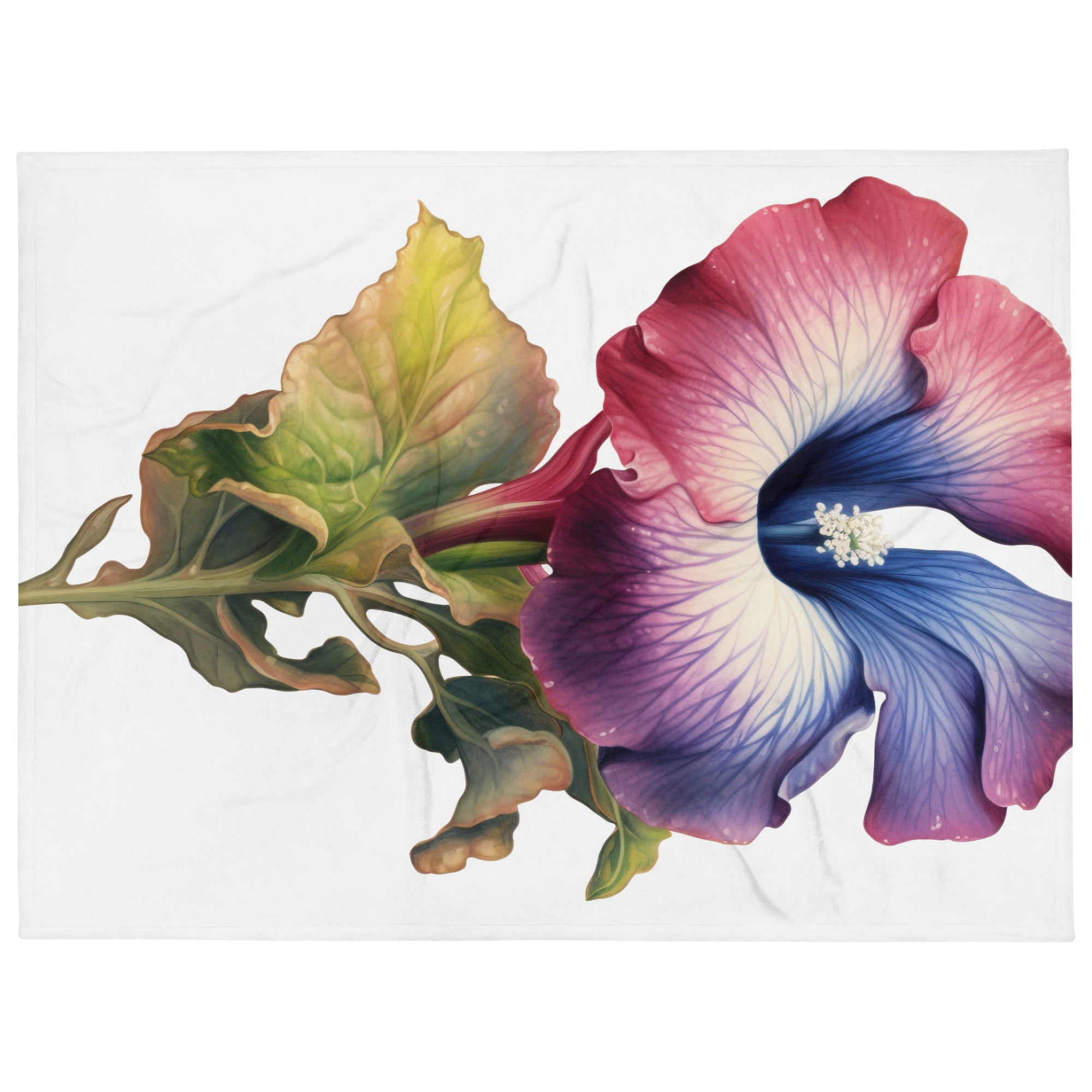 Gloxinia Flower Blanket by Visual Verse - Image 1