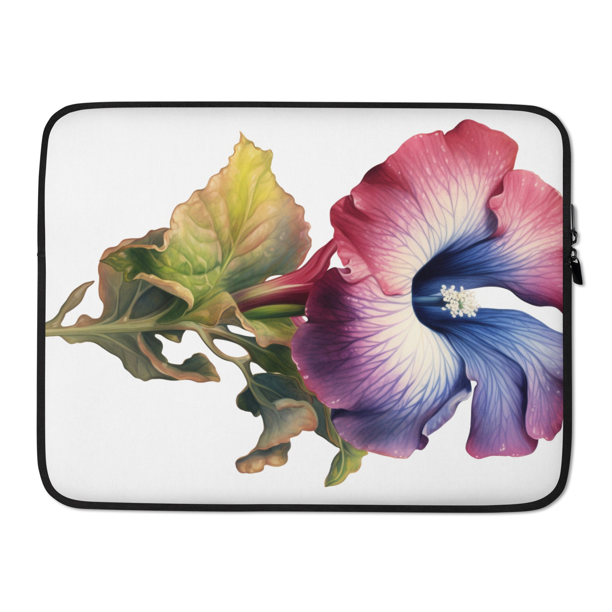 Gloxinia Flower Laptop Sleeve by Visual Verse - Image 1