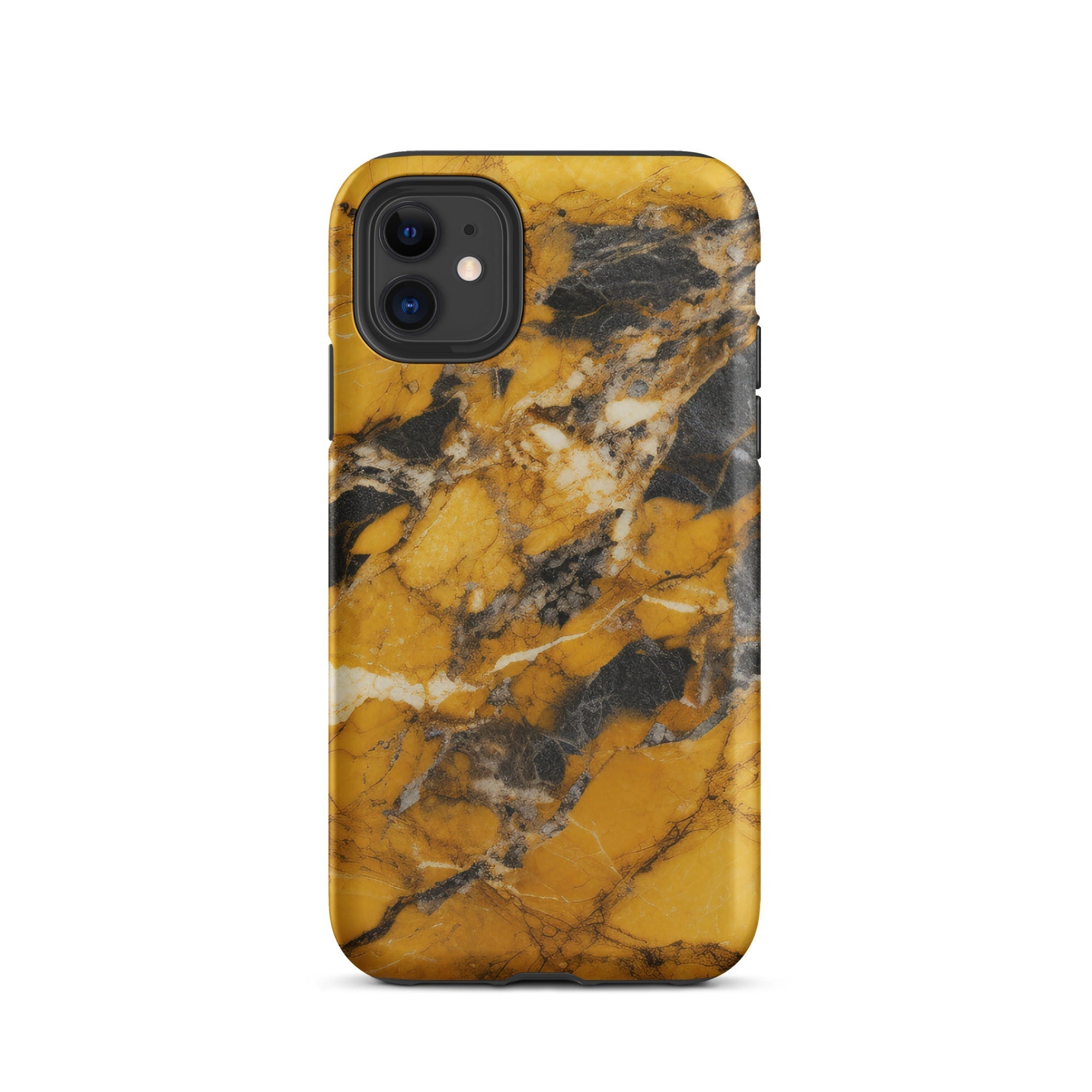 Gold Black Granite iPhone Case by Visual Verse - Image 2