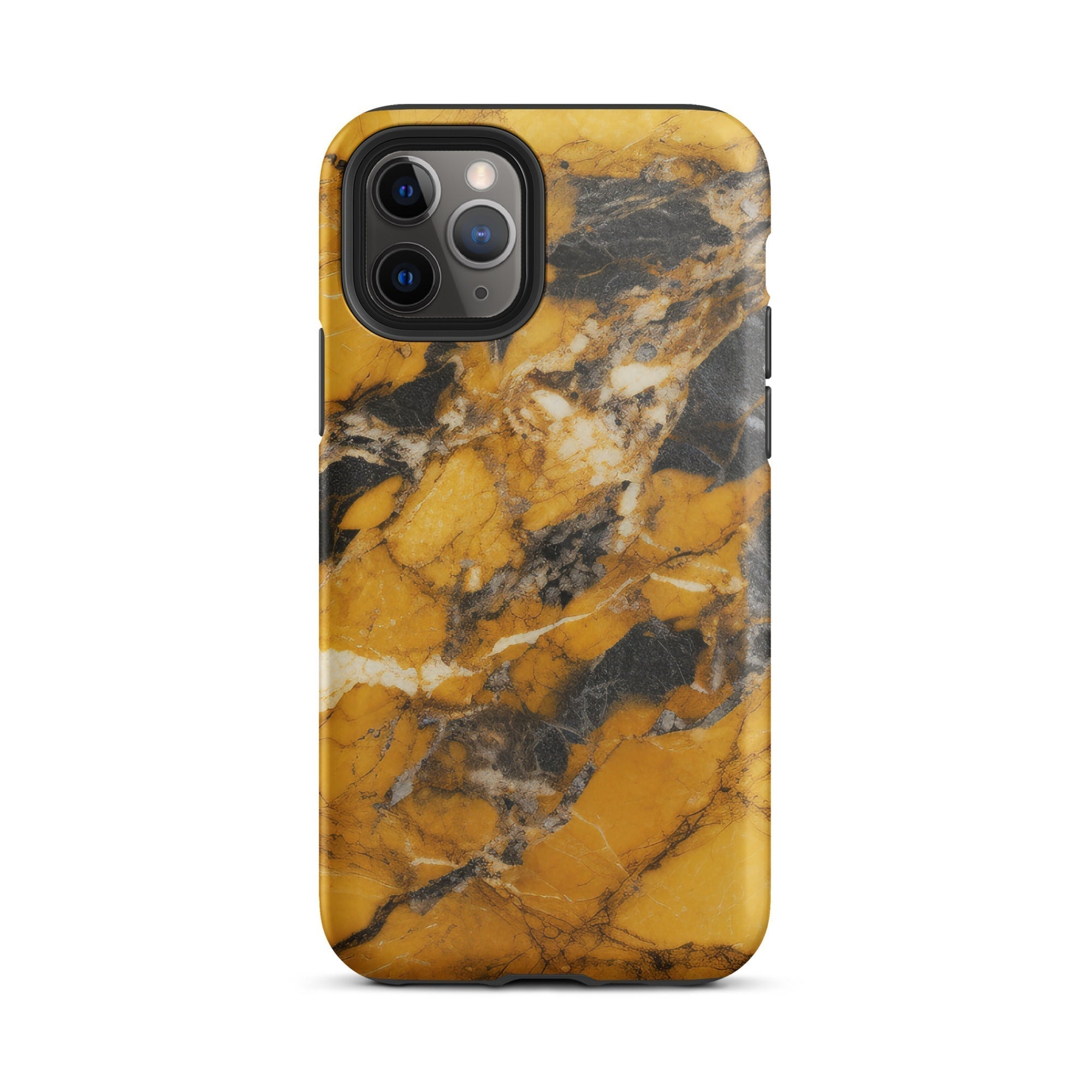 Gold Black Granite iPhone Case by Visual Verse - Image 3