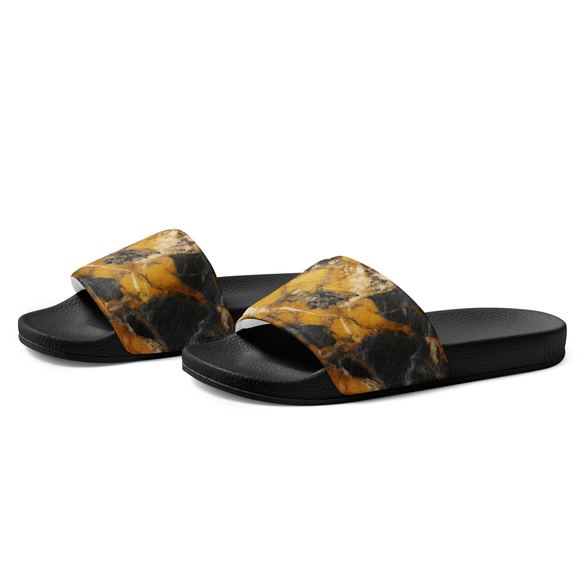 Gold Black Women's Slides by Visual Verse - Image 3