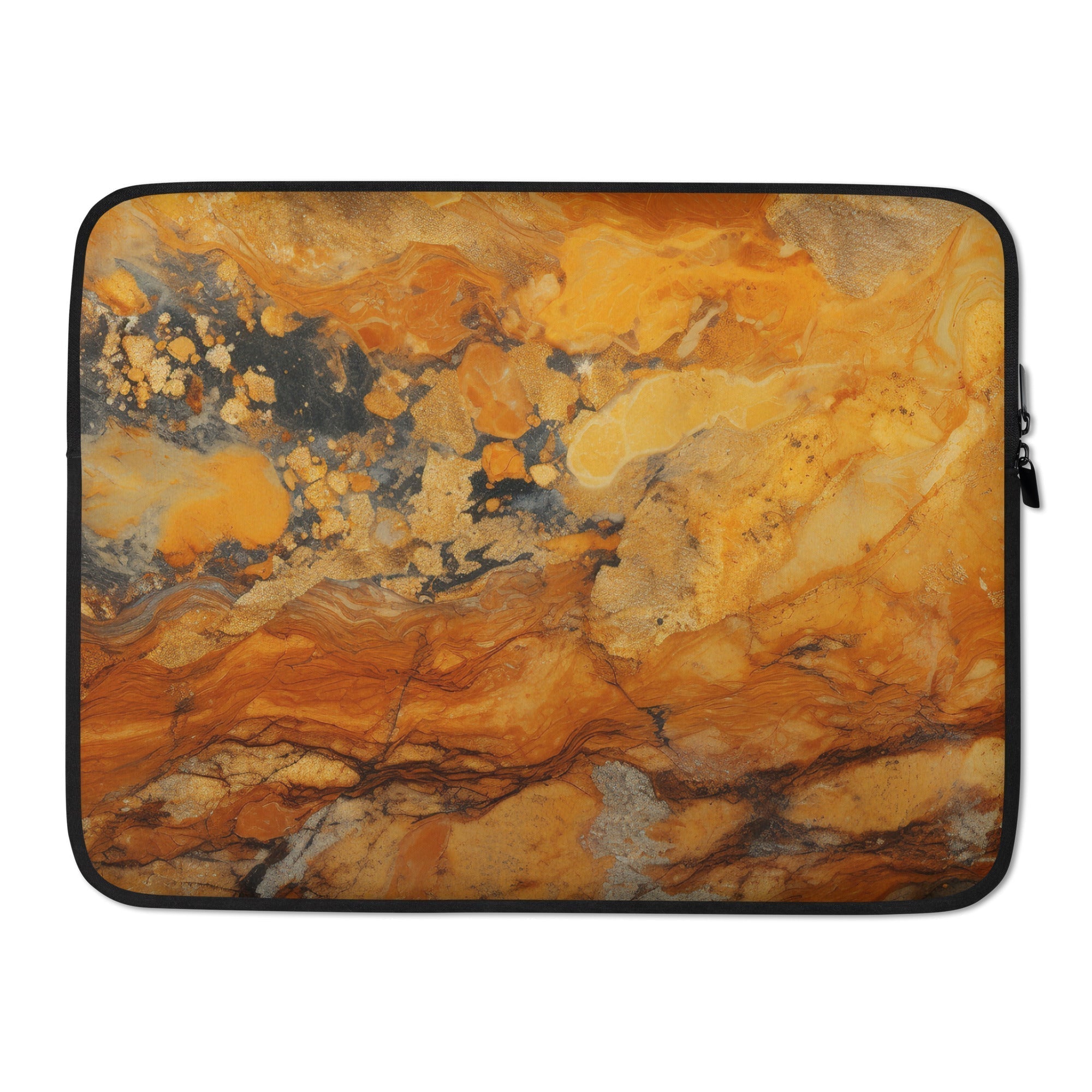 Golden Beach Laptop Sleeve by Visual Verse - Image 1