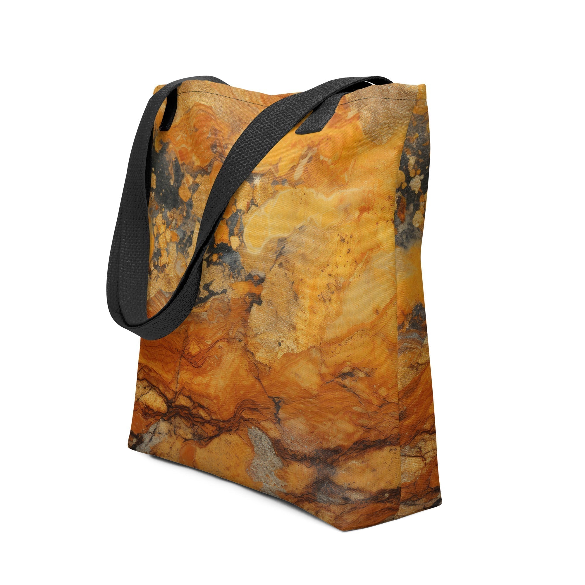 Golden Beach Tote Bag by Visual Verse - Image 1