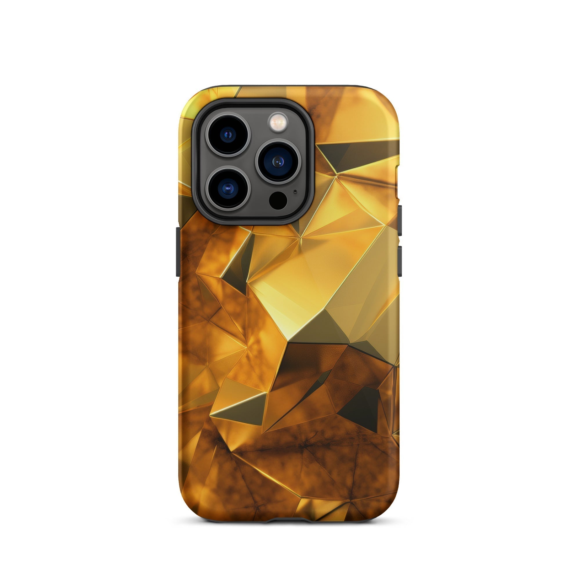 Golden Brushstrokes iPhone Case by Visual Verse - Image 27