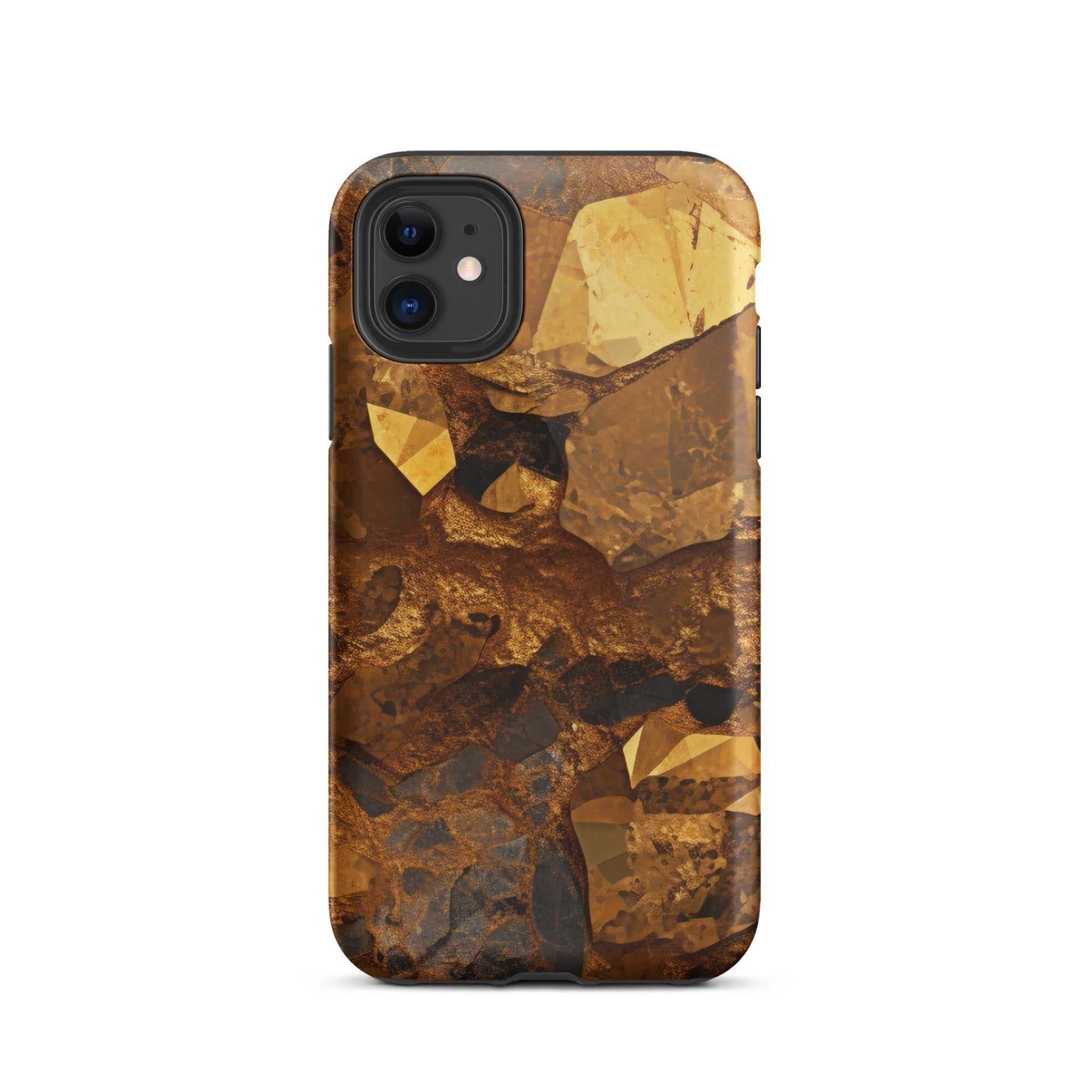 Golden Crystal iPhone Case by Visual Verse - Image 1