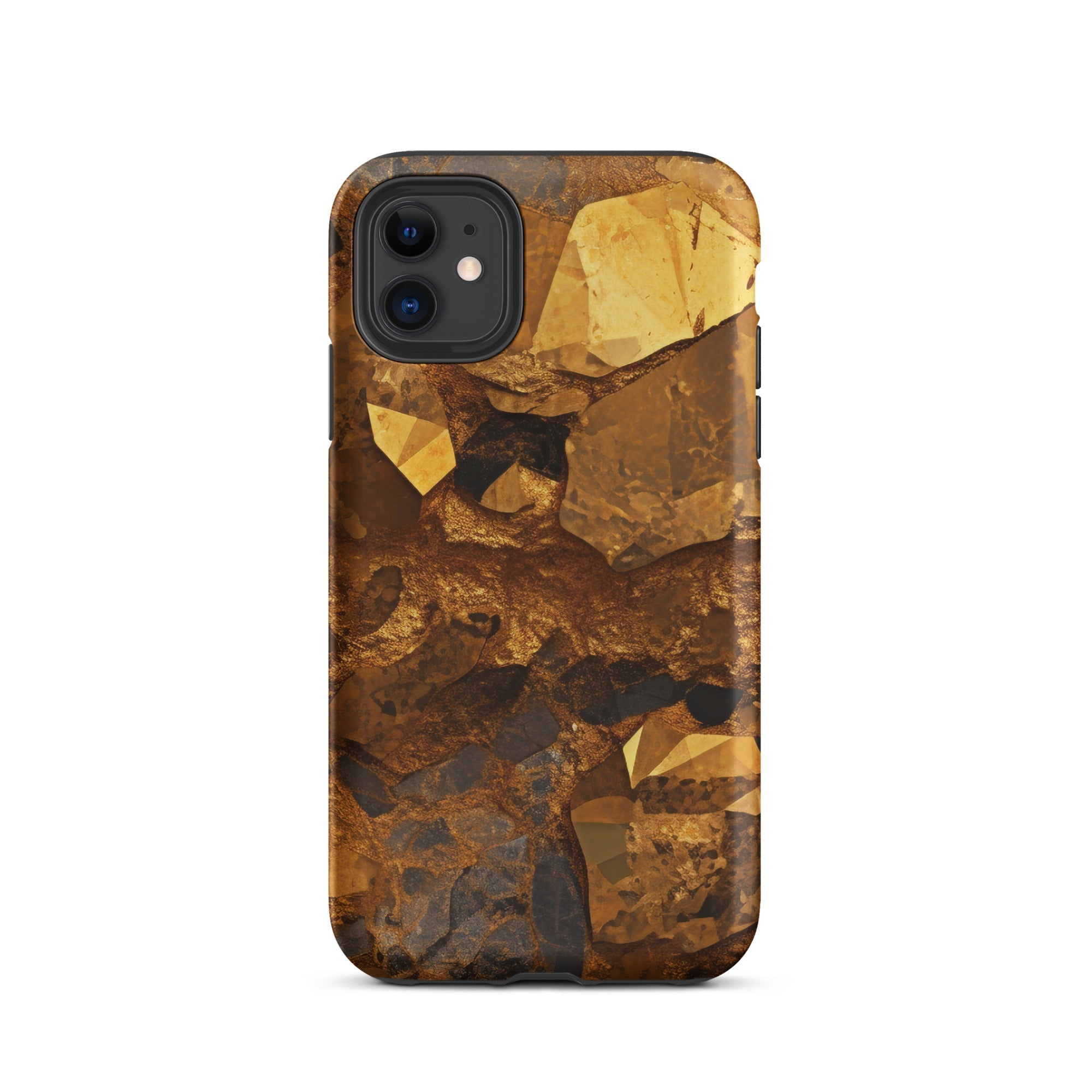 Golden Crystal iPhone Case by Visual Verse - Image 2