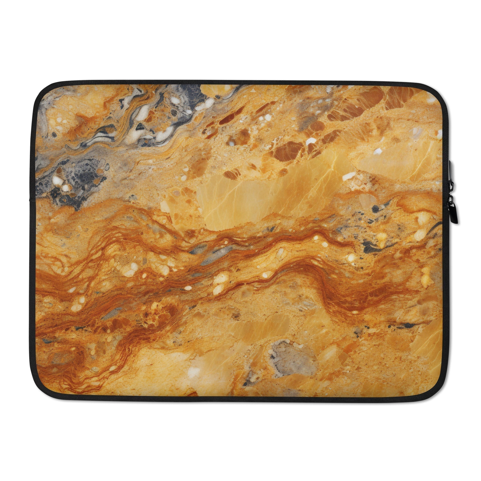 Golden Kashmir Laptop Sleeve by Visual Verse - Image 1