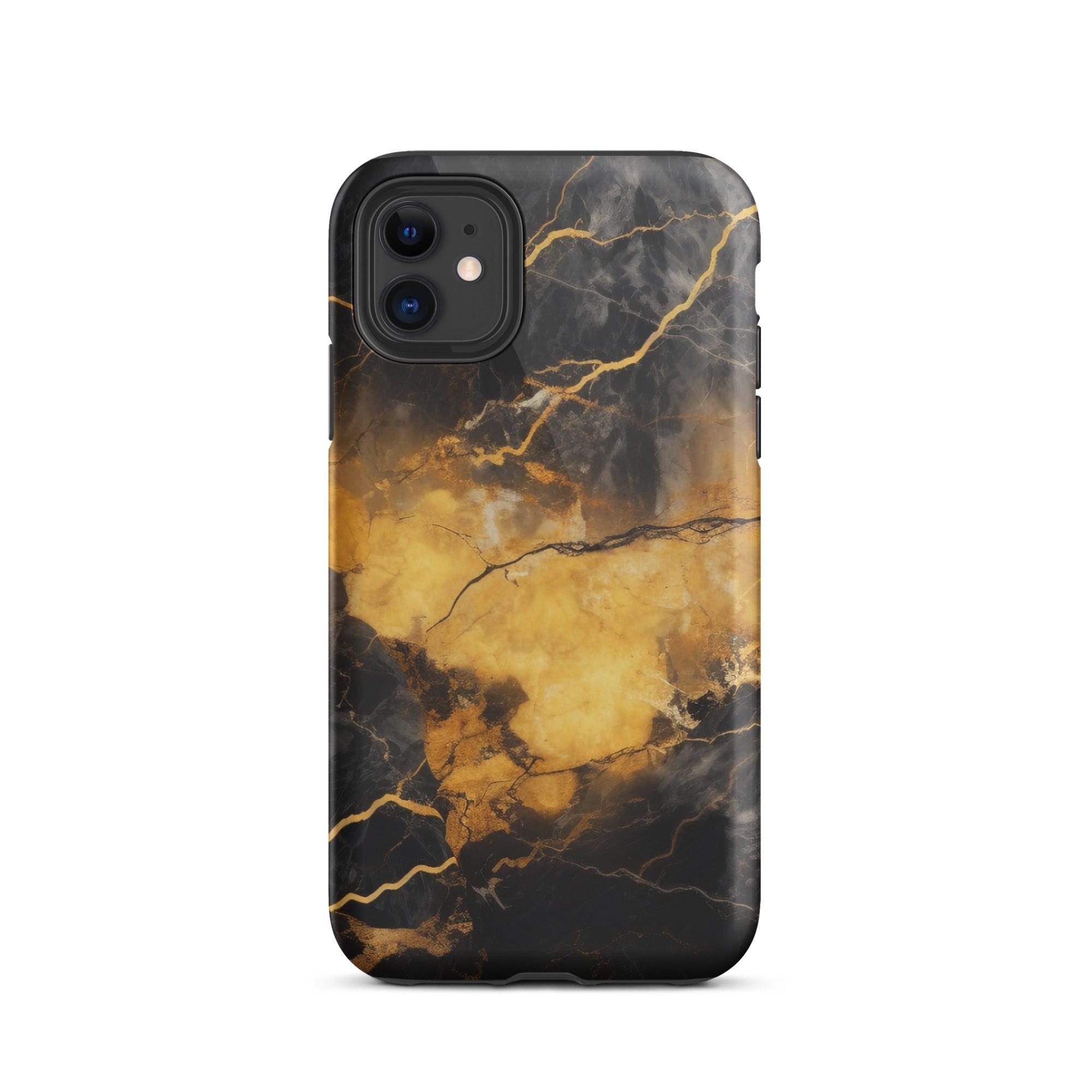 Golden Lightning iPhone Case by Visual Verse - Image 1