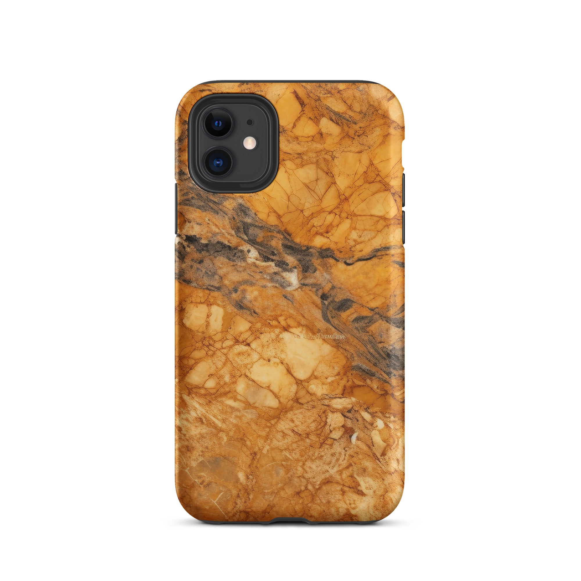 Golden Marble iPhone Case by Visual Verse - Image 2