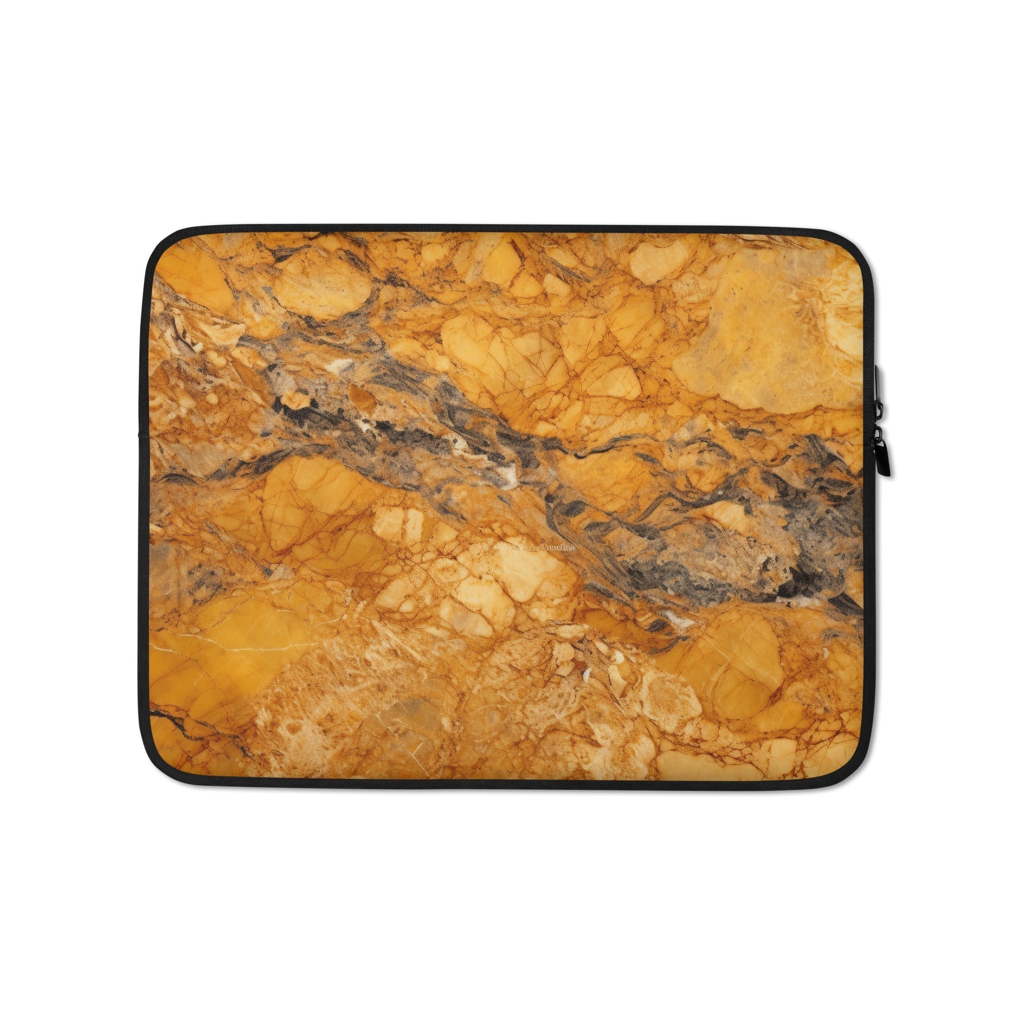 Golden Marble Laptop Sleeve by Visual Verse - Image 2