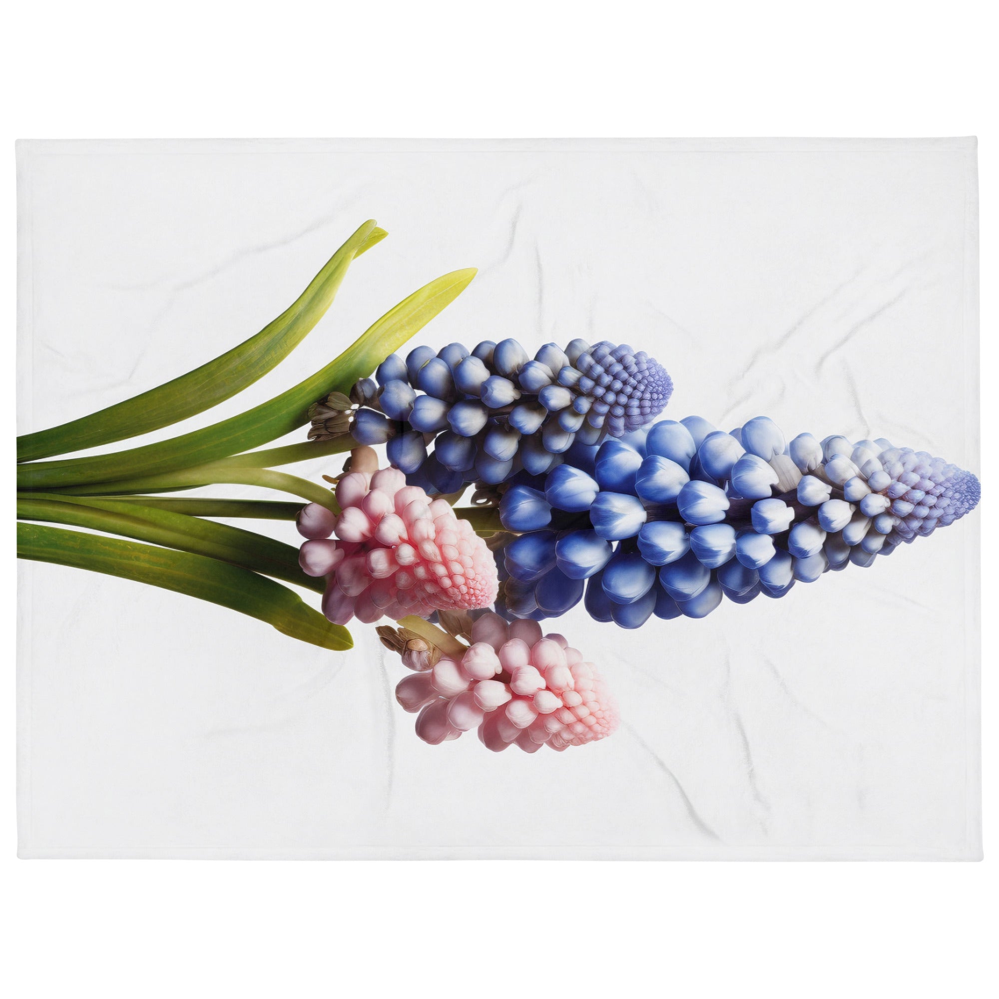 Grape Hyacinth Flower Blanket by Visual Verse - Image 1