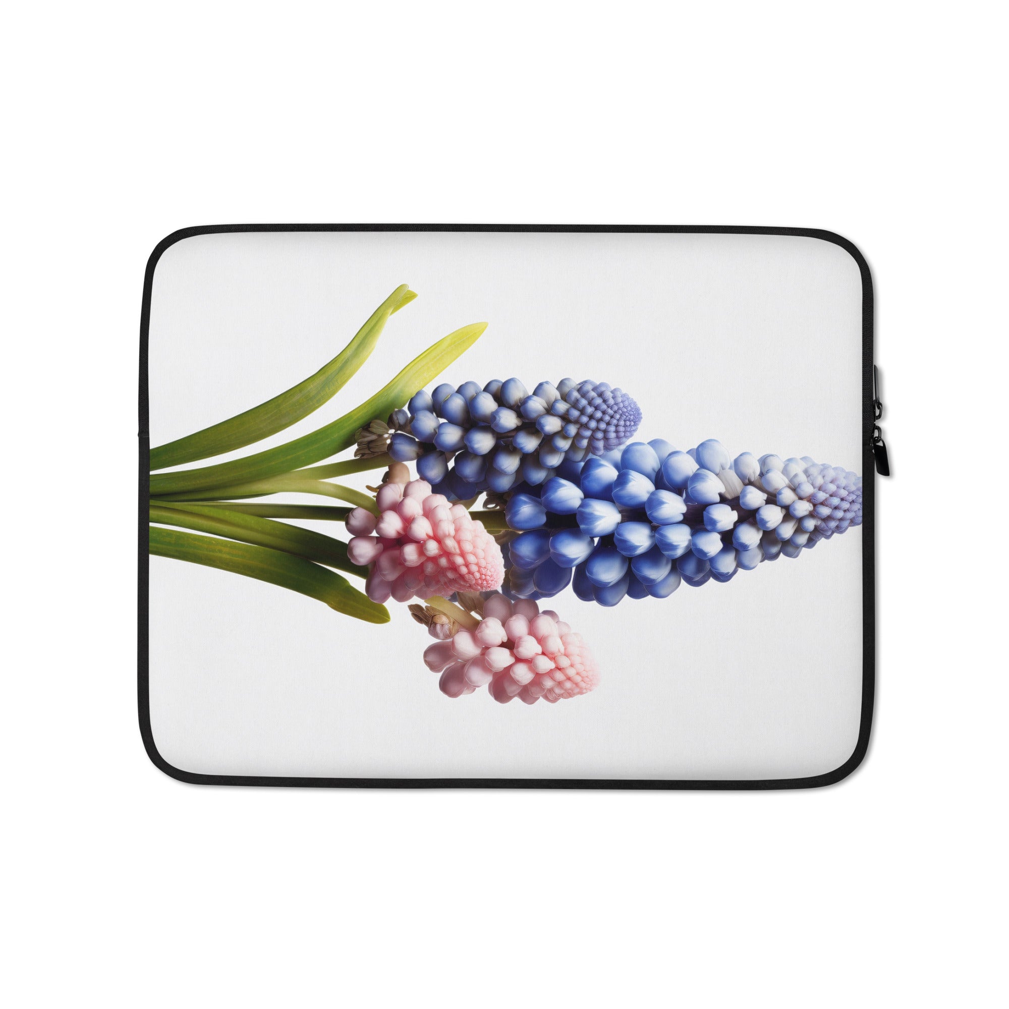 Grape Hyacinth Flower Laptop Sleeve by Visual Verse - Image 2