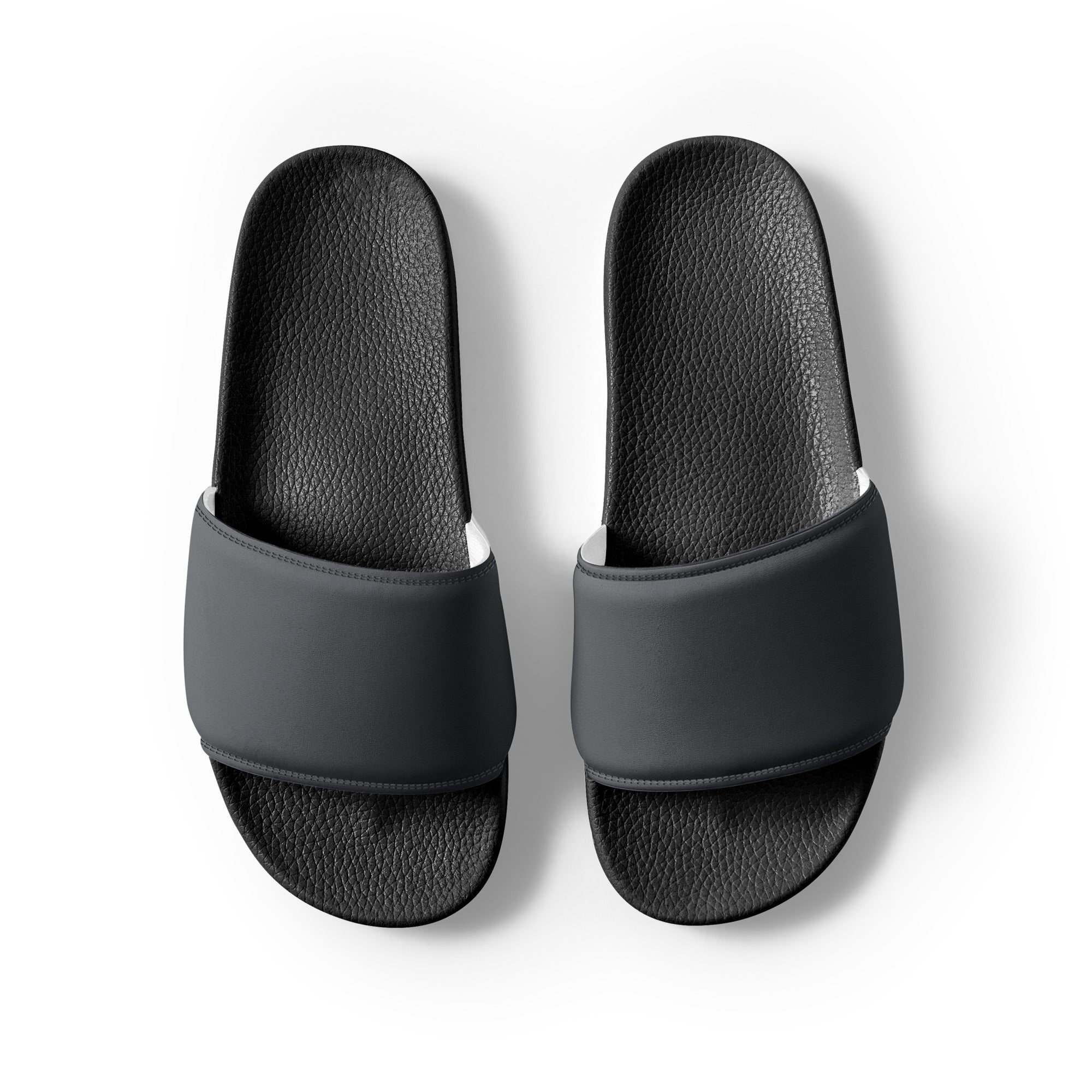 Graphite Gray Color Men's Slides by Visual Verse - Image 2