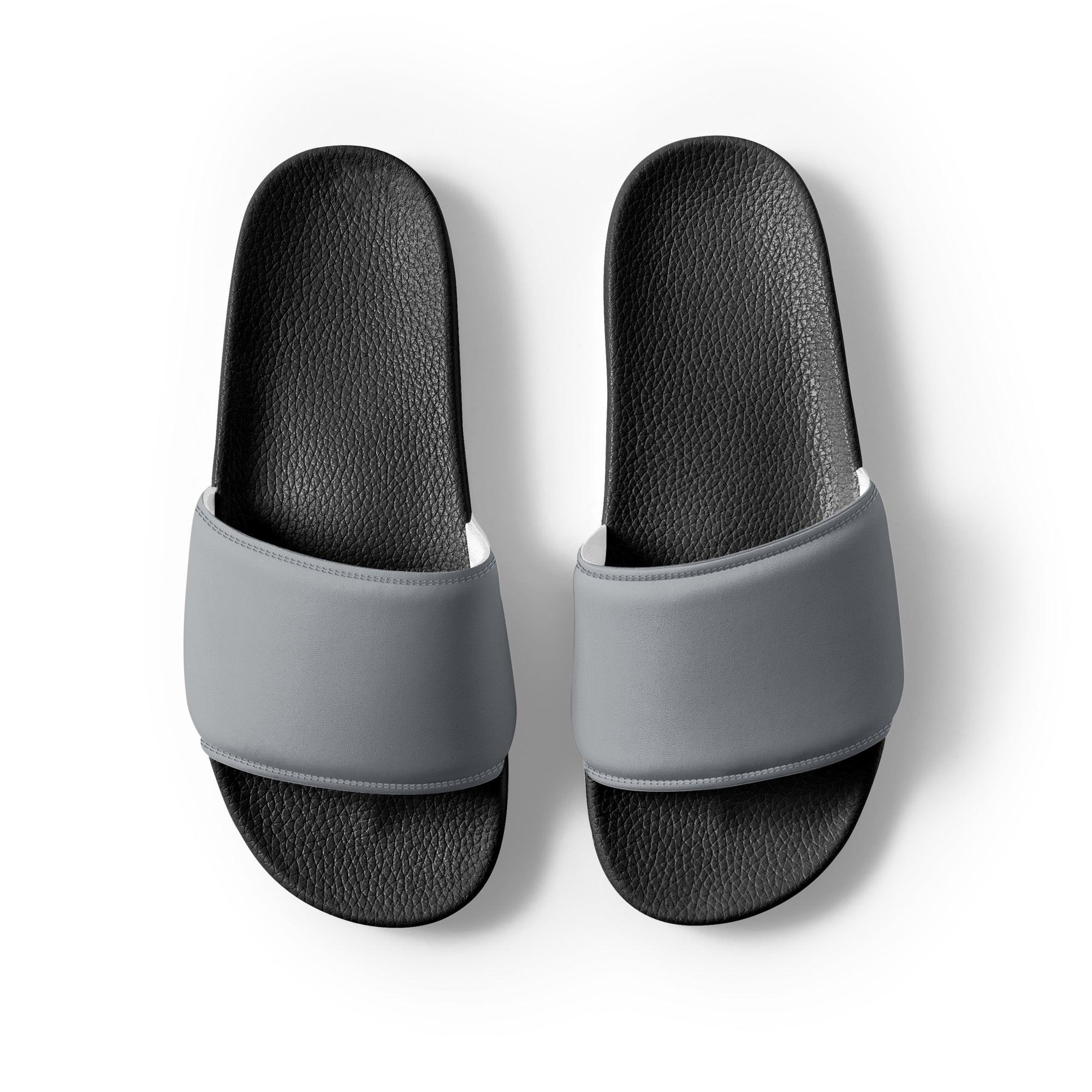 Gray Chateau Color Men's Slides by Visual Verse - Image 2