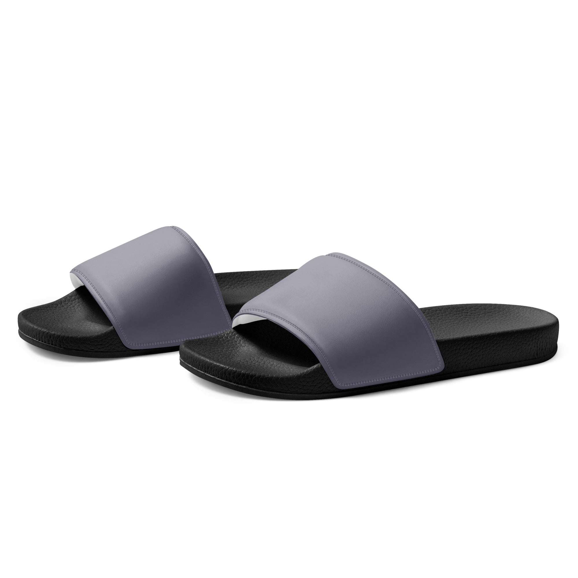 Gray Suit Color Men's Slides by Visual Verse - Image 3