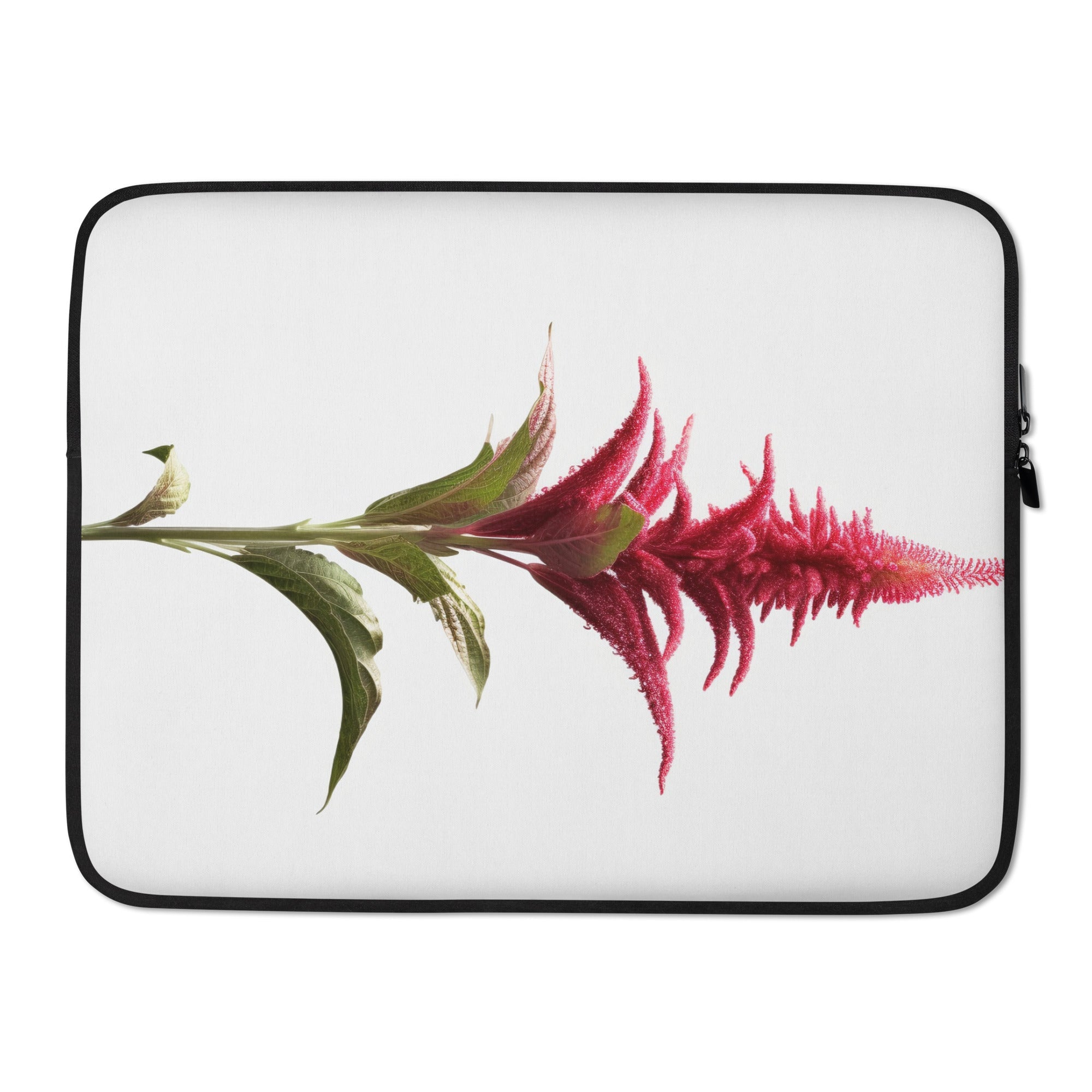 Growing Amaranth Flower Laptop Sleeve by Visual Verse - Image 1